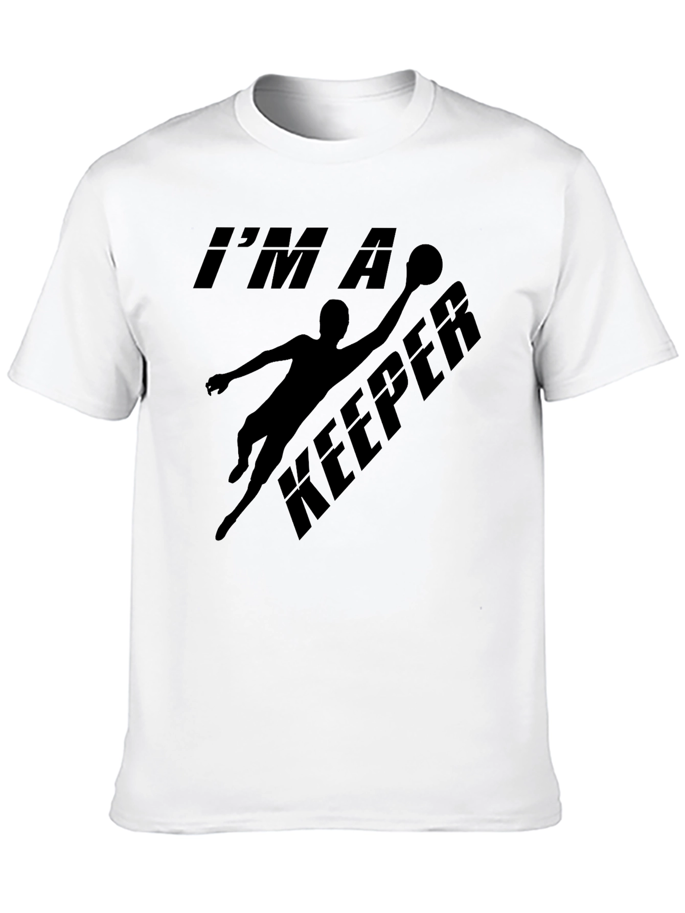 Camiseta Negra Soy un Keeper para Portero