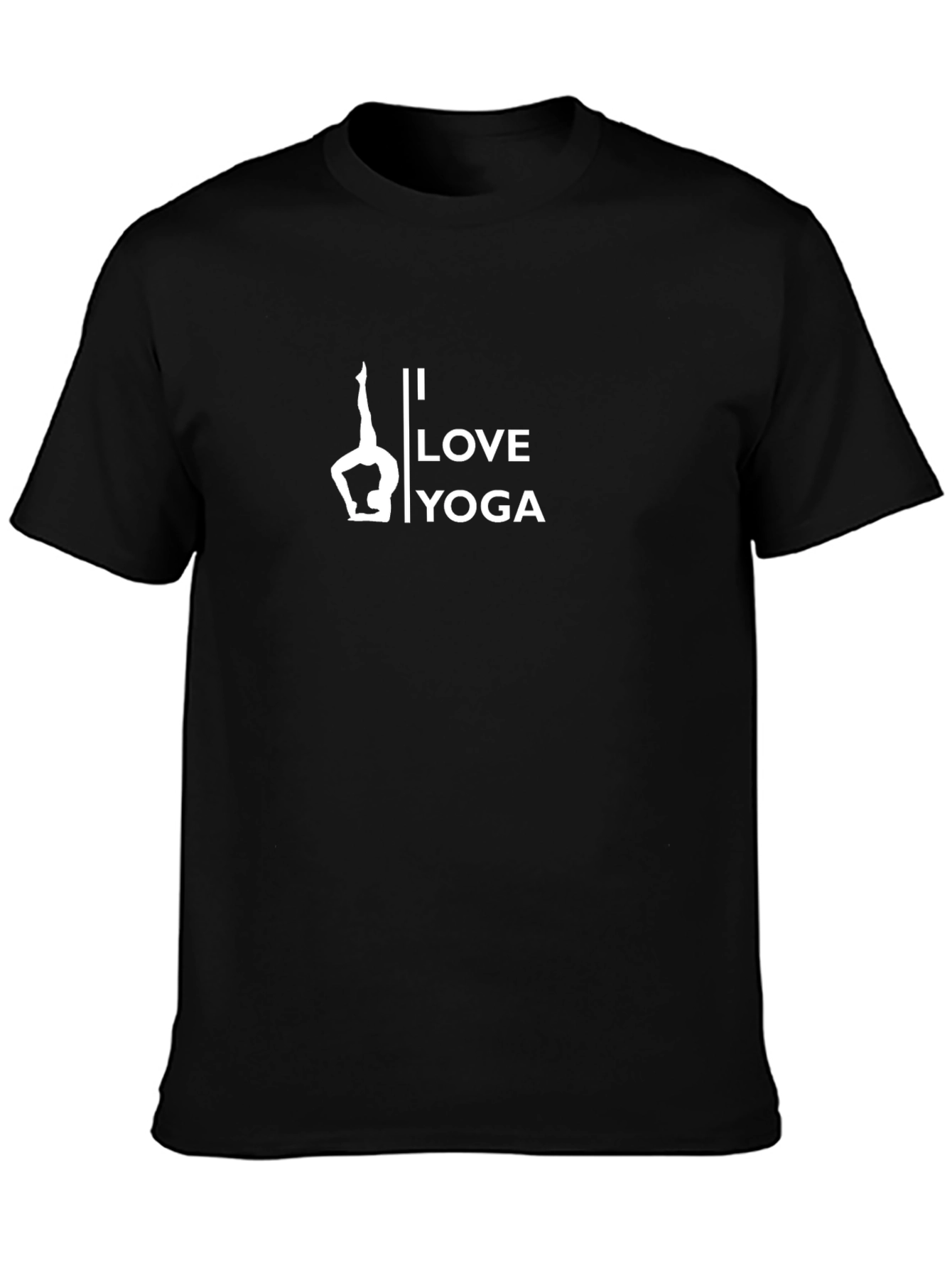 Camiseta Negra Hombre Yoga I Love Yoga