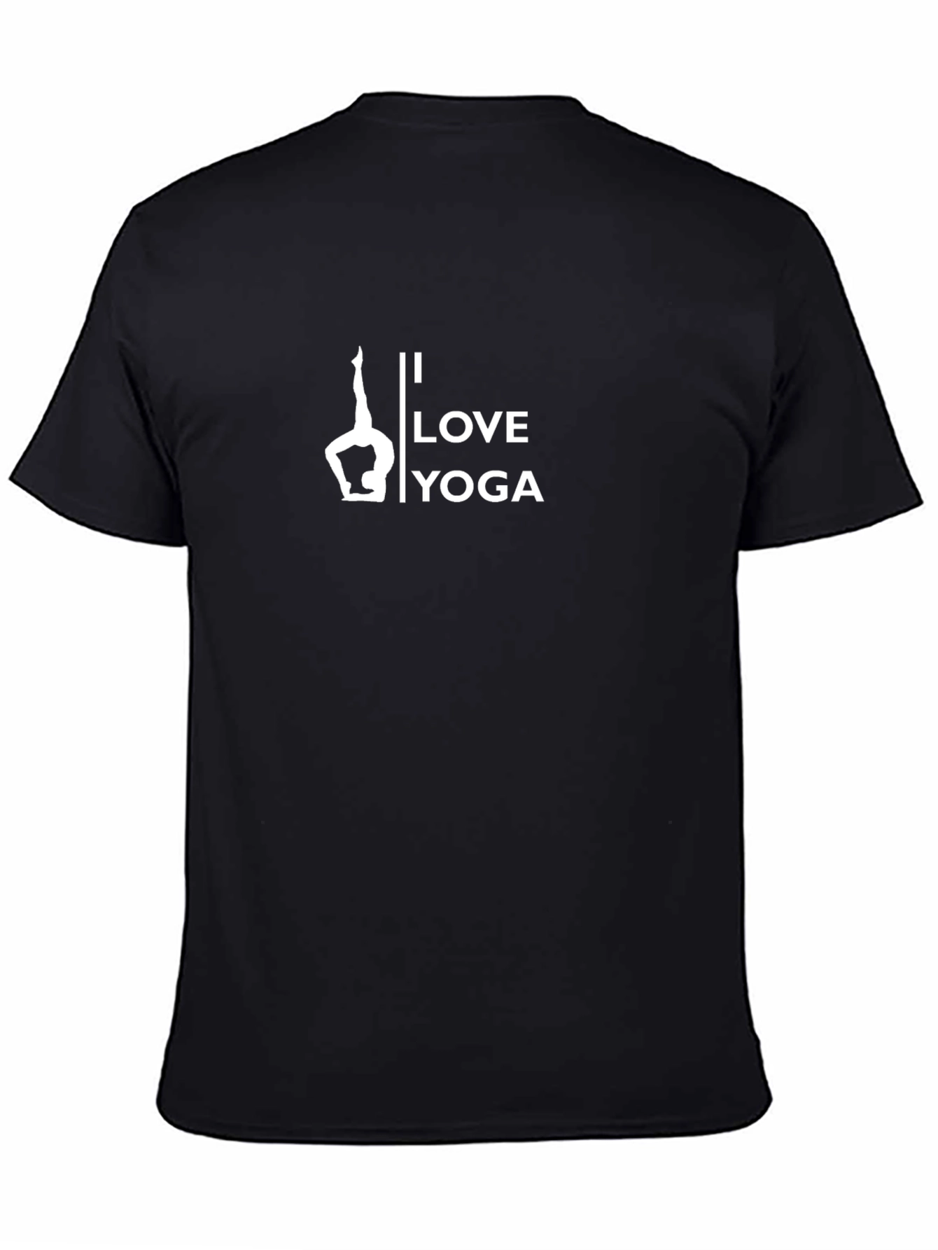 Camiseta Negra Hombre Yoga I Love Yoga