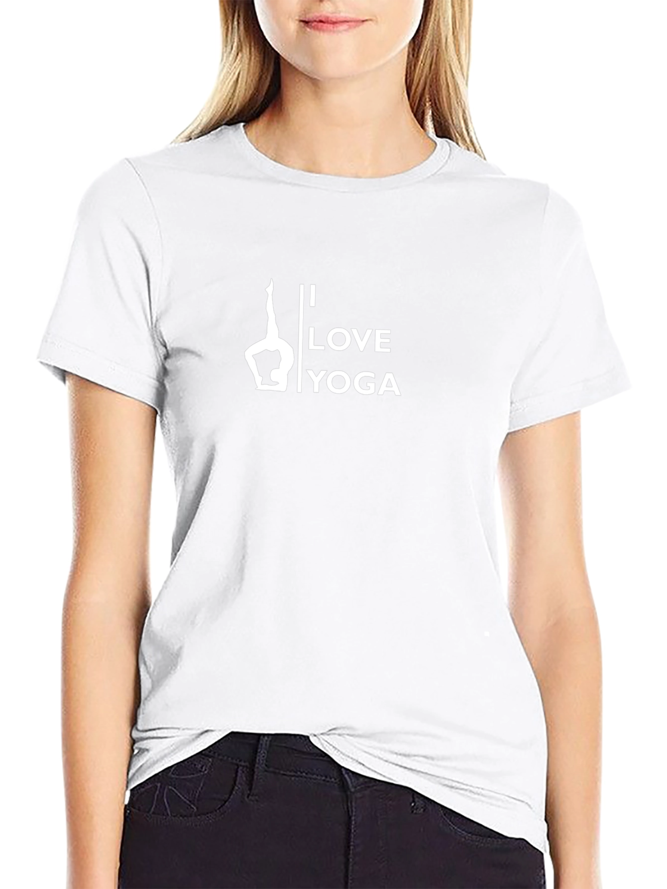 Camiseta Negra Hombre Yoga I Love Yoga