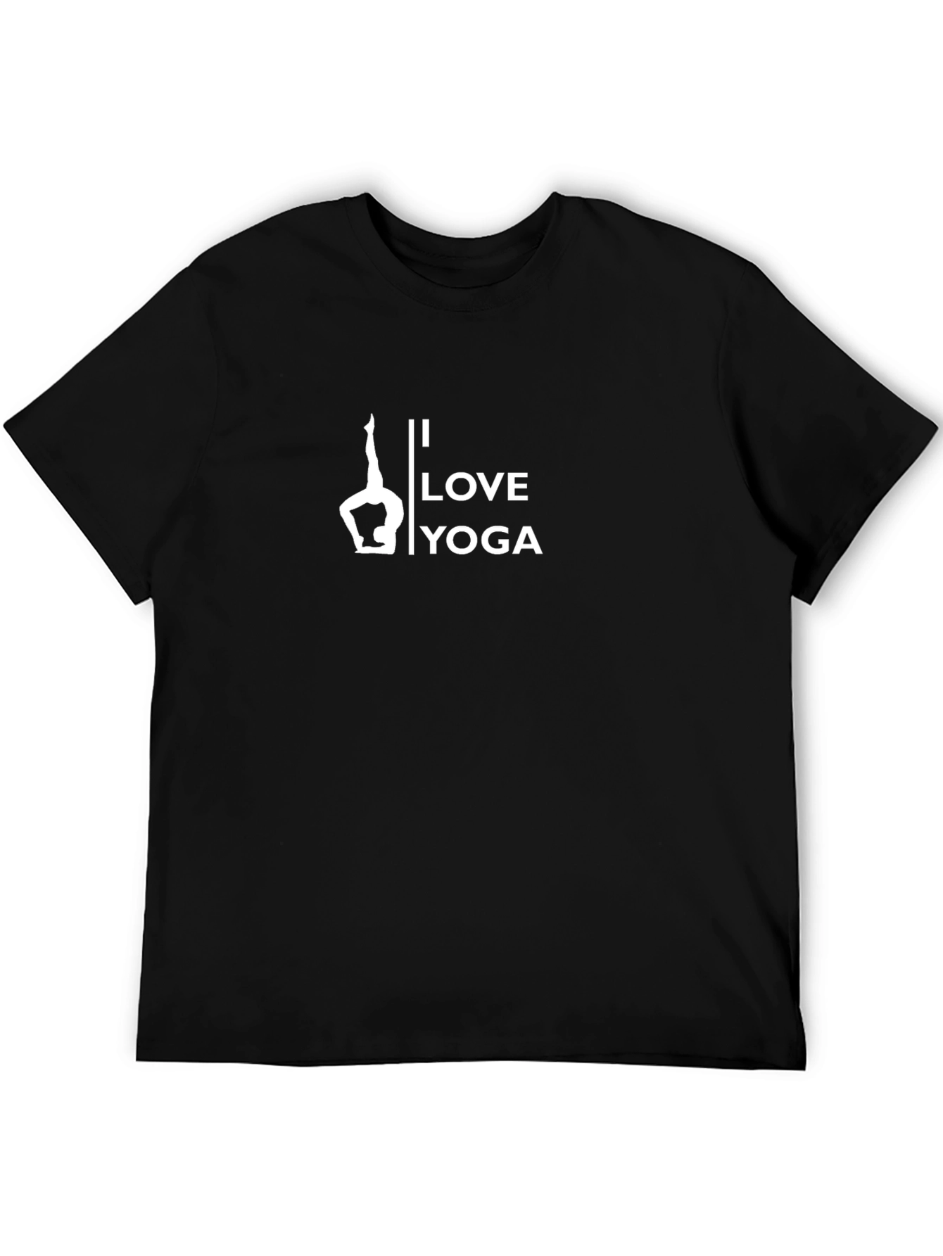 Camiseta Negra Hombre Yoga I Love Yoga