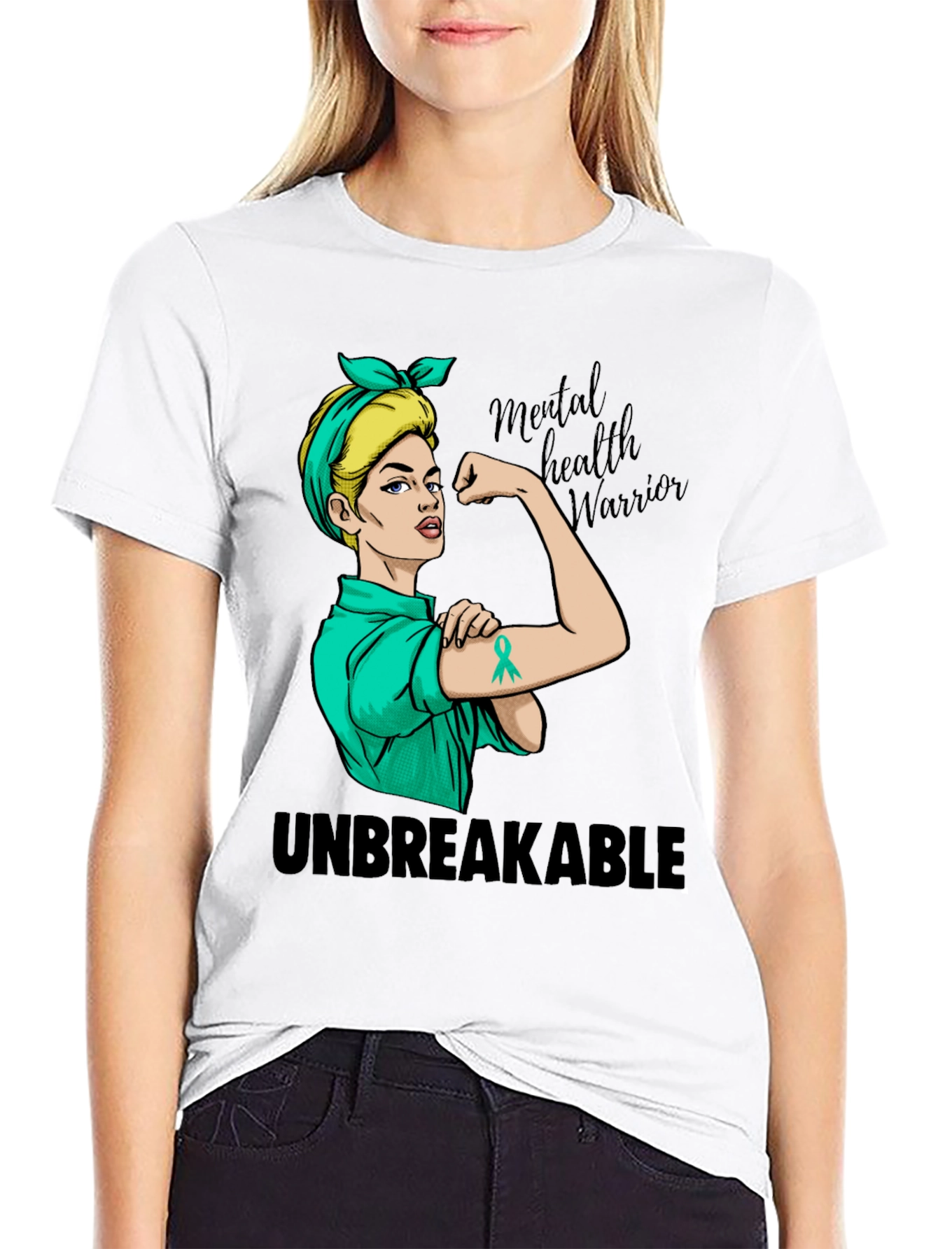 Camiseta Mujer Fuerte Salud Mental