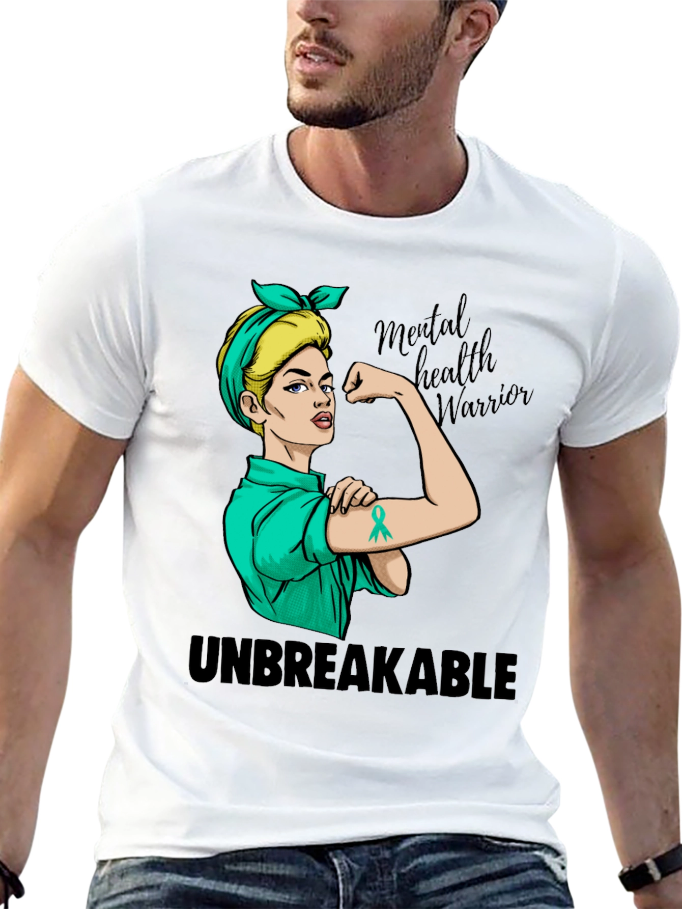 Camiseta Mujer Fuerte Salud Mental