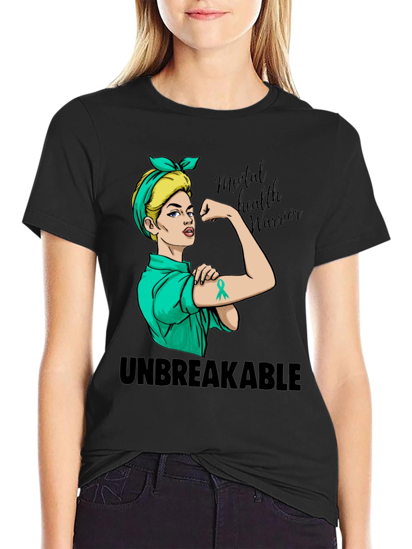 Camiseta Mujer Fuerte Salud Mental