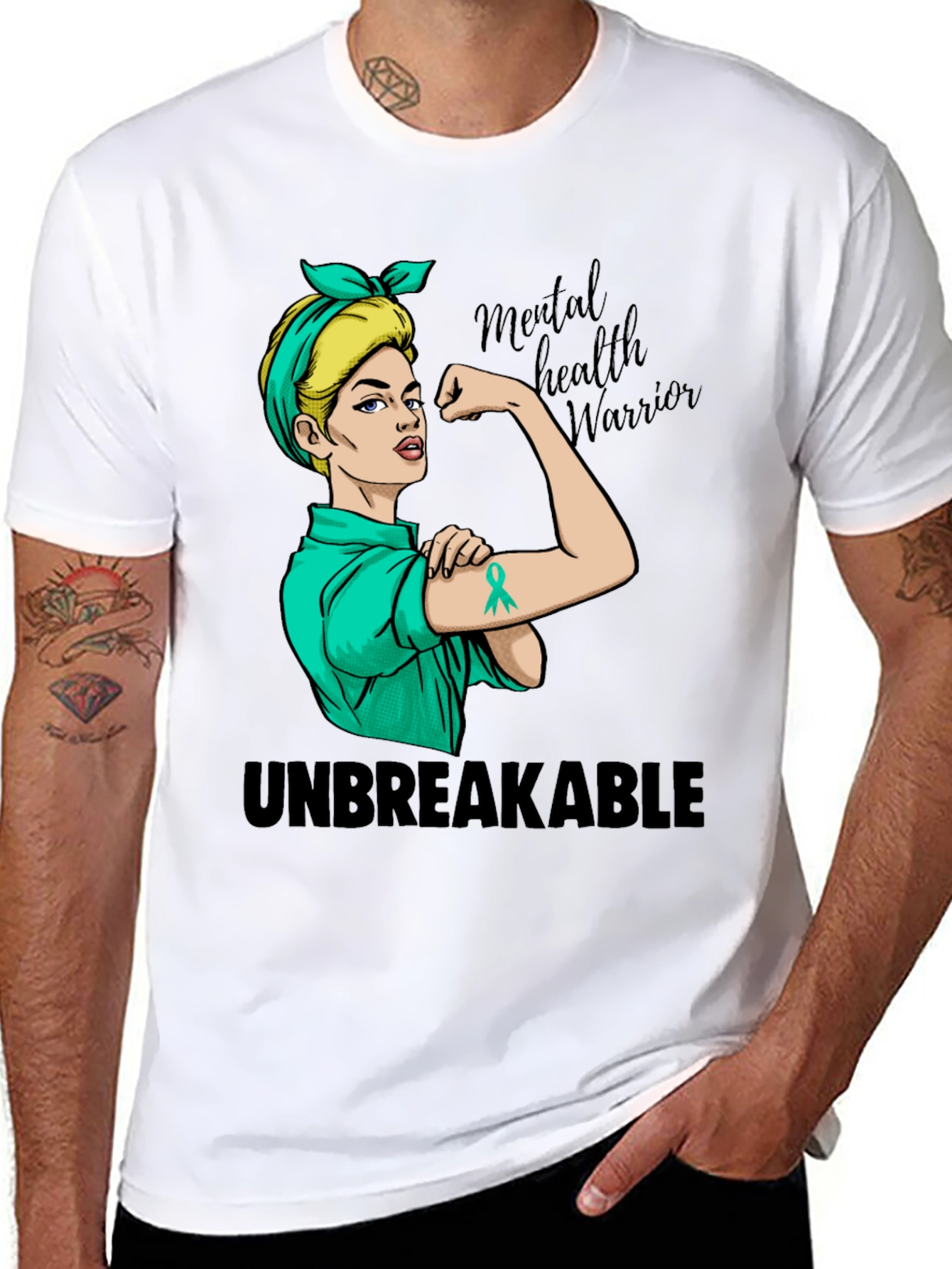 Camiseta Mujer Fuerte Salud Mental