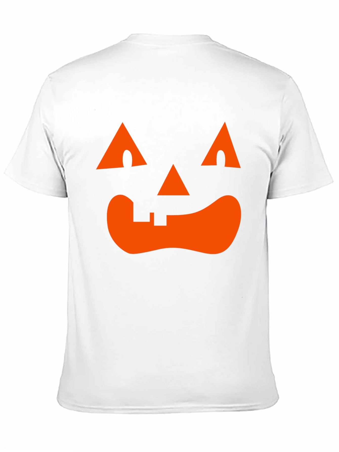 Camiseta Halloween Cara Calabaza Naranja