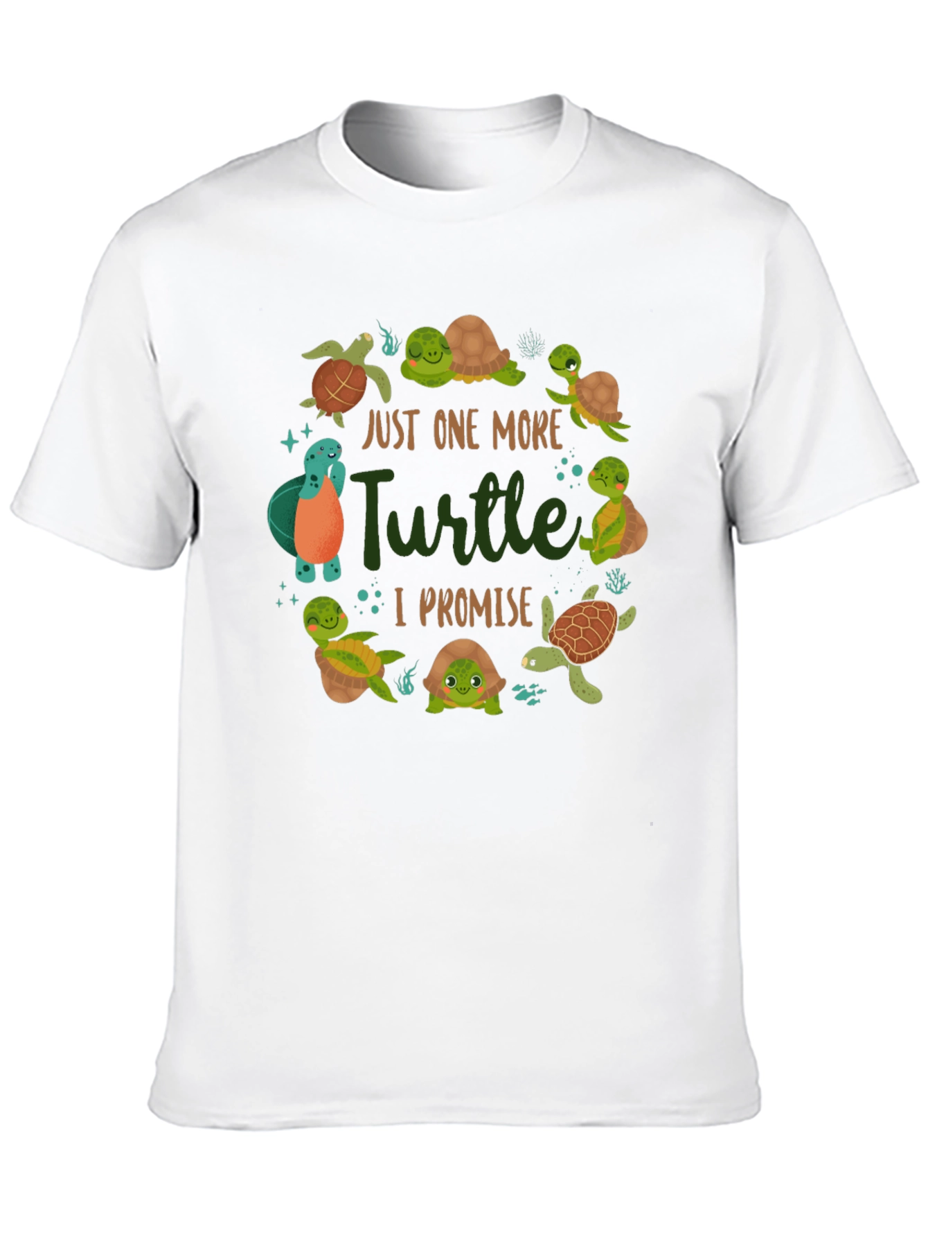 Camiseta Negra con Diseño de Tortugas