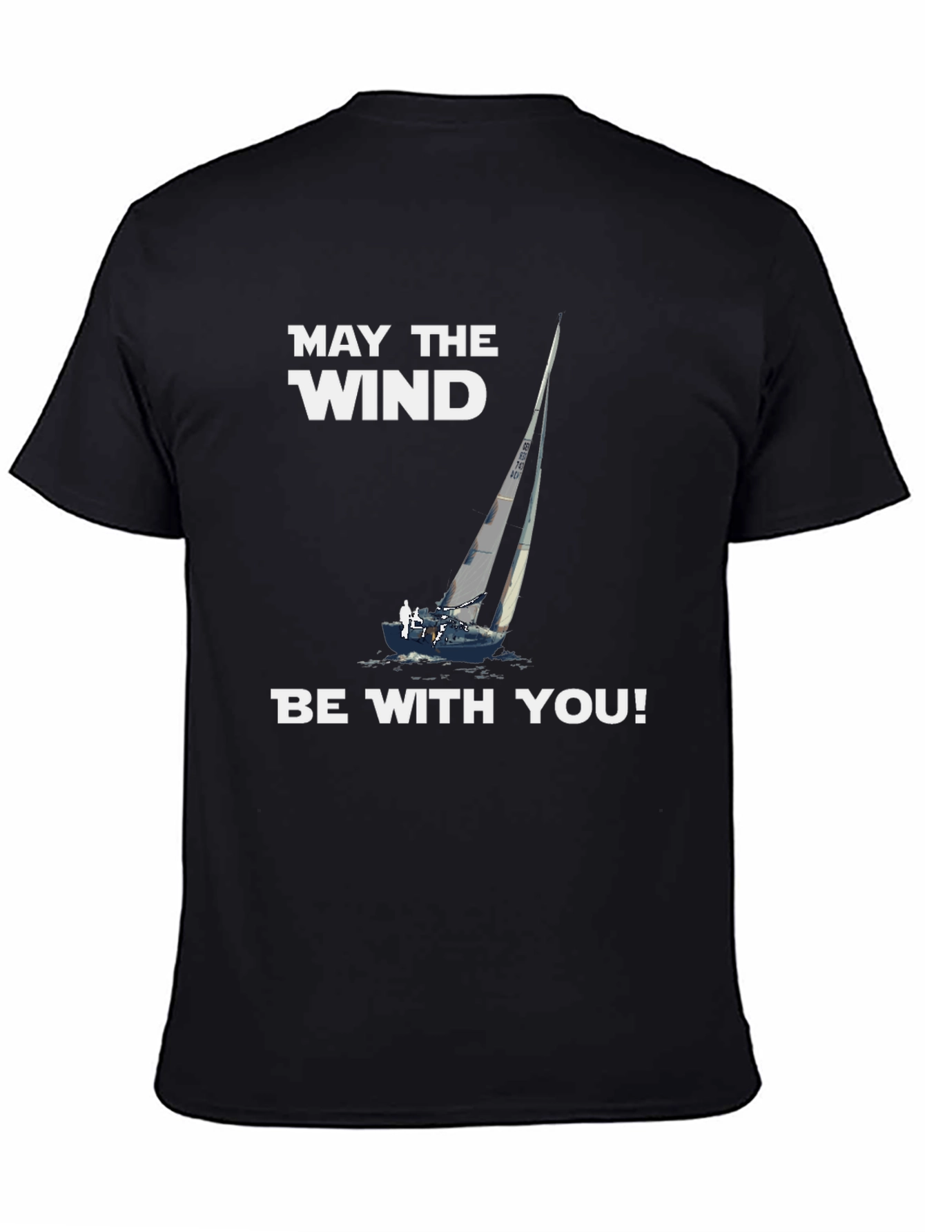 Camiseta Negra: Que el Viento te Acompañe