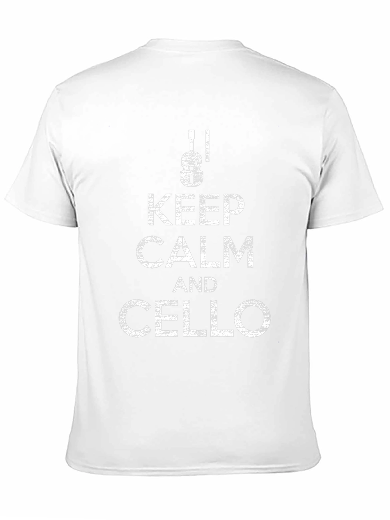 Camiseta Negra Keep Calm and Cello