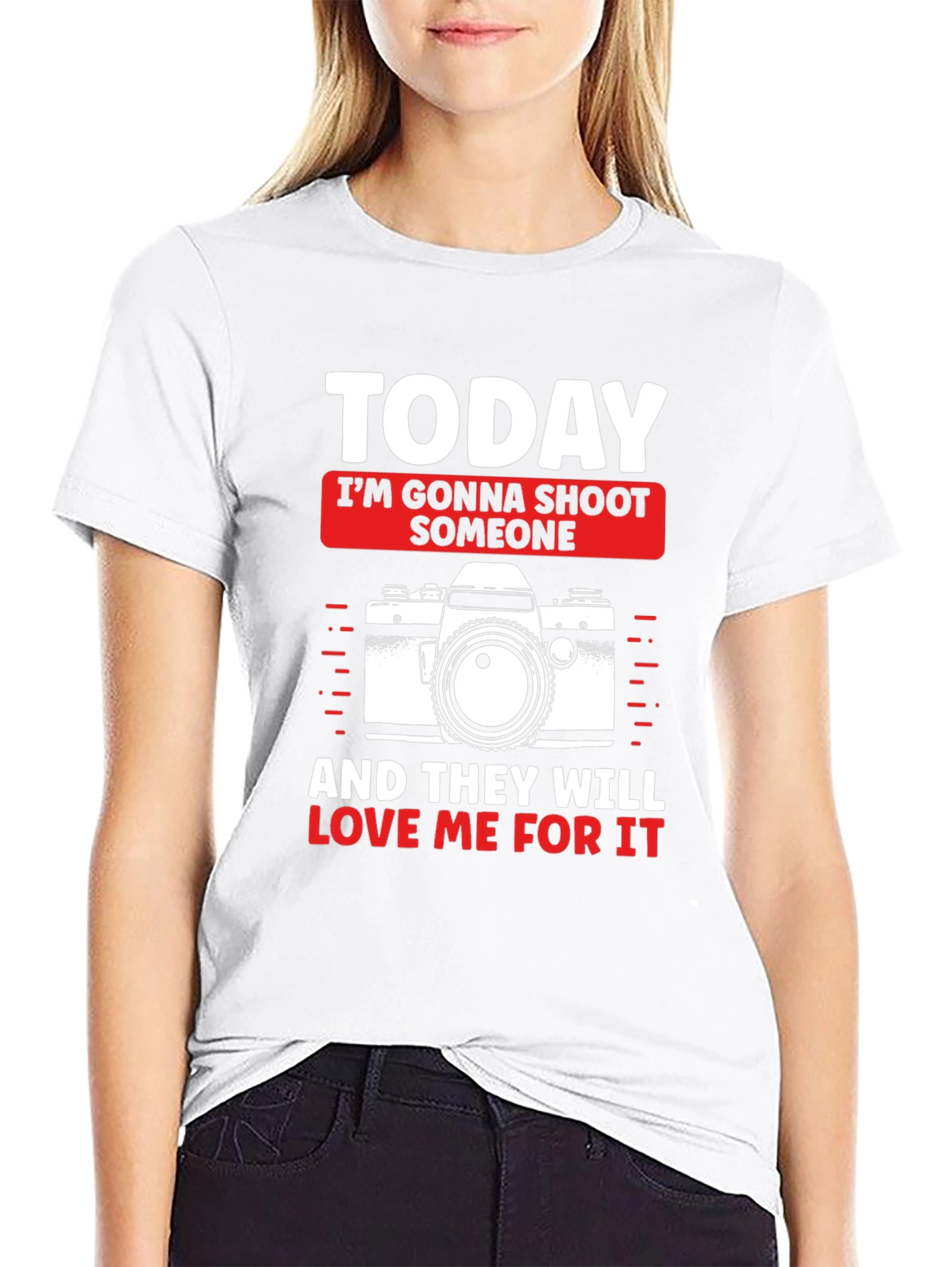 Camiseta Negra con Diseño de Fotografía