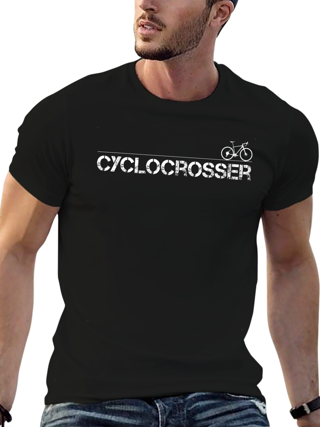 Camiseta Ciclocrosser Negra para Hombre