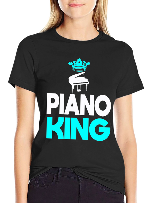 Camiseta Rey Piano para amantes de la música