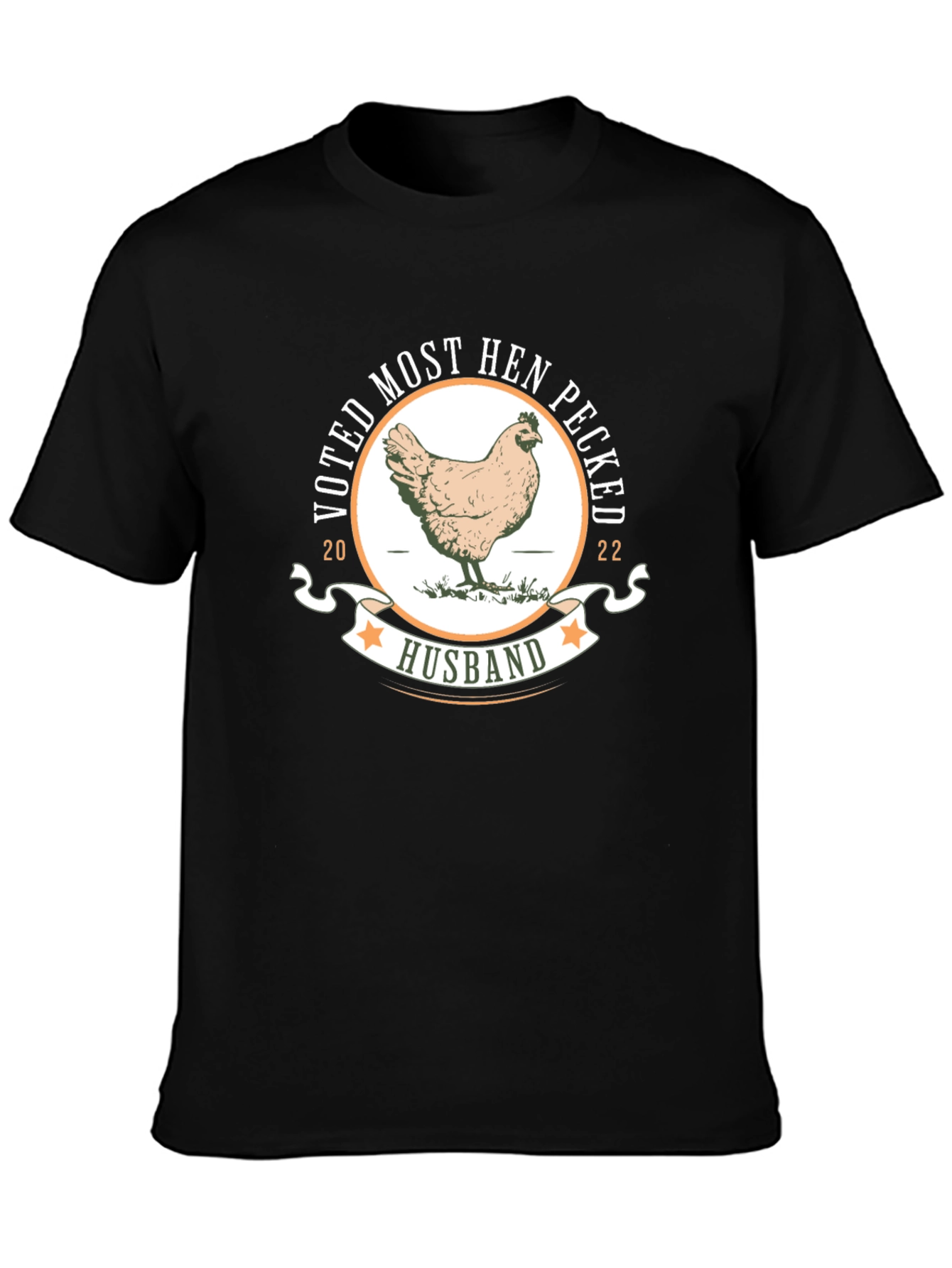 Camiseta Divertida: Votado Marido Gallina