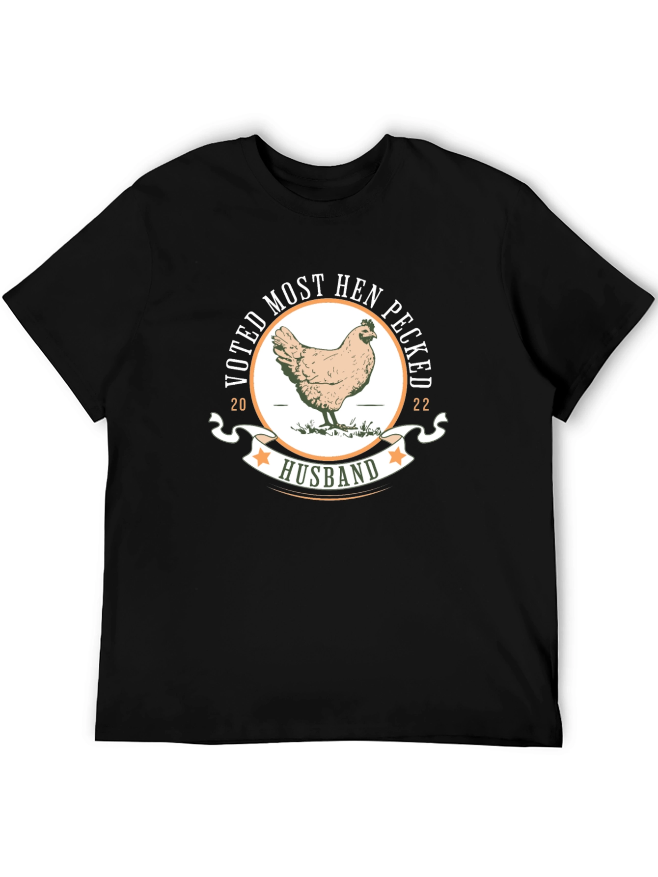 Camiseta Divertida: Votado Marido Gallina