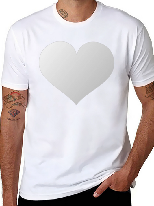 Camiseta Negra Corazón Blanco - Casual y con Estilo