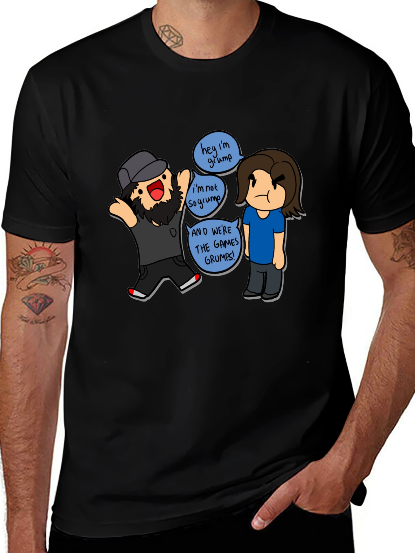Camiseta Negra Game Grumps - Edición Limitada