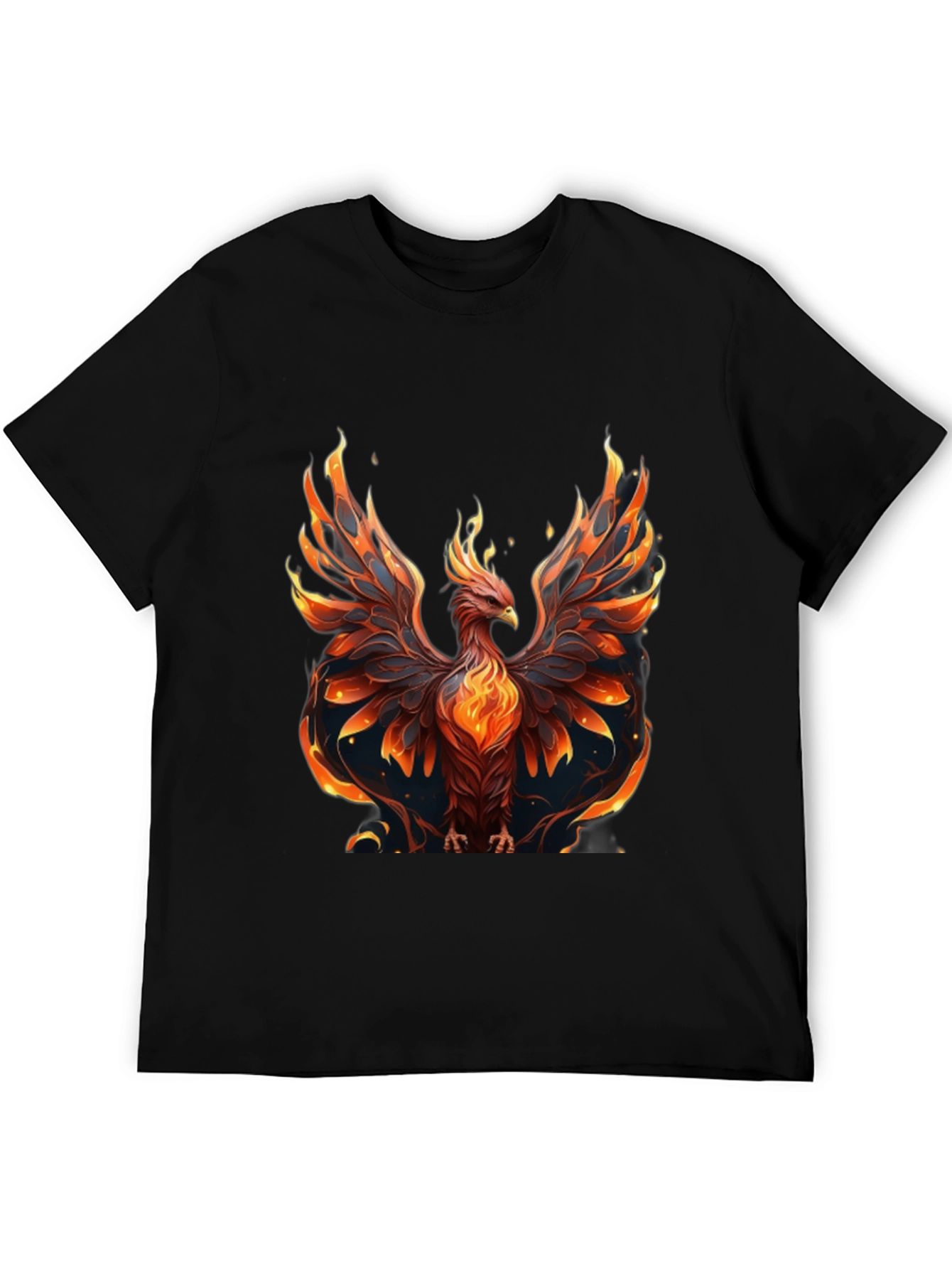 Camiseta Hombre: Fénix Ardiente