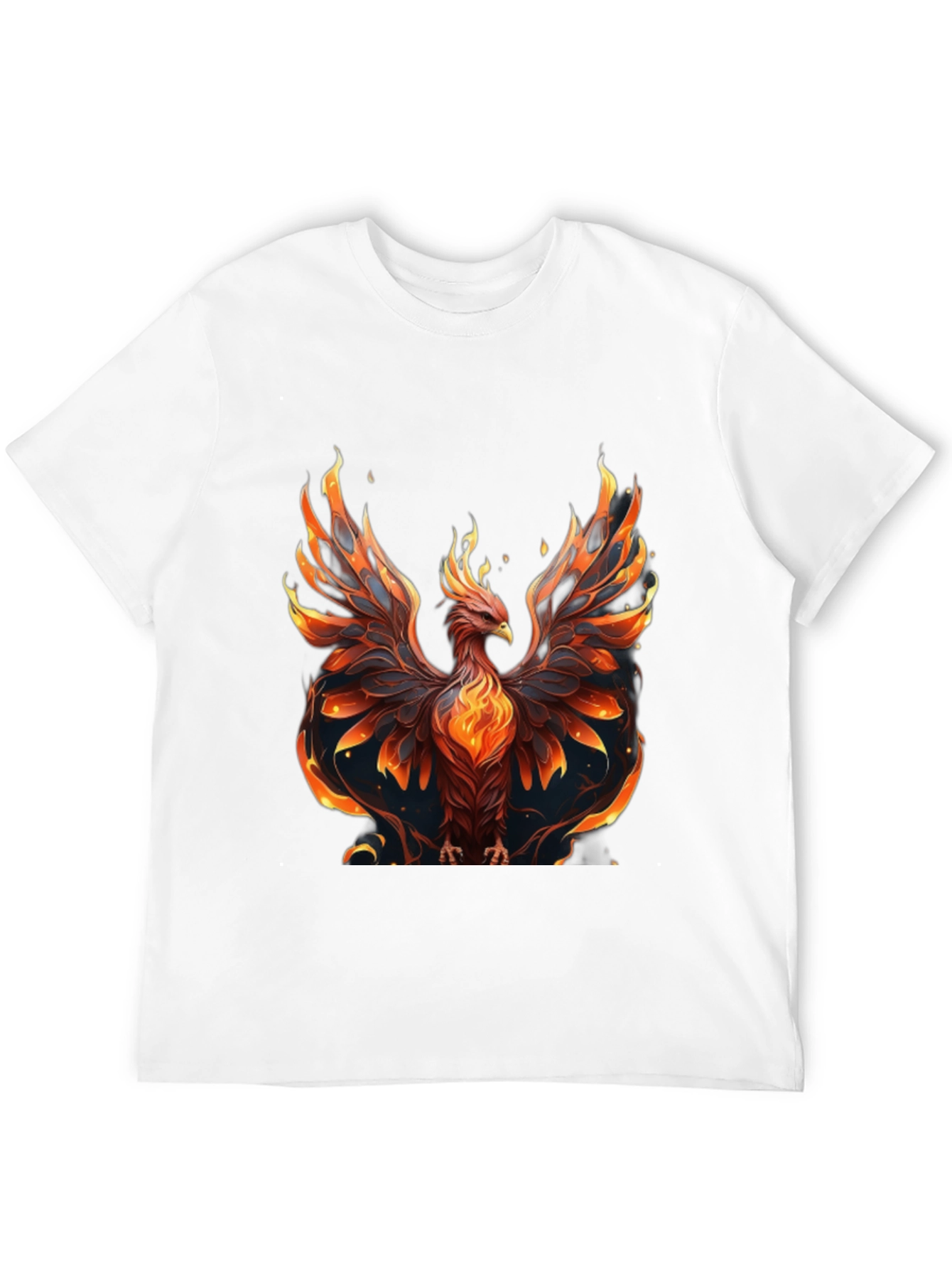 Camiseta Hombre: Fénix Ardiente