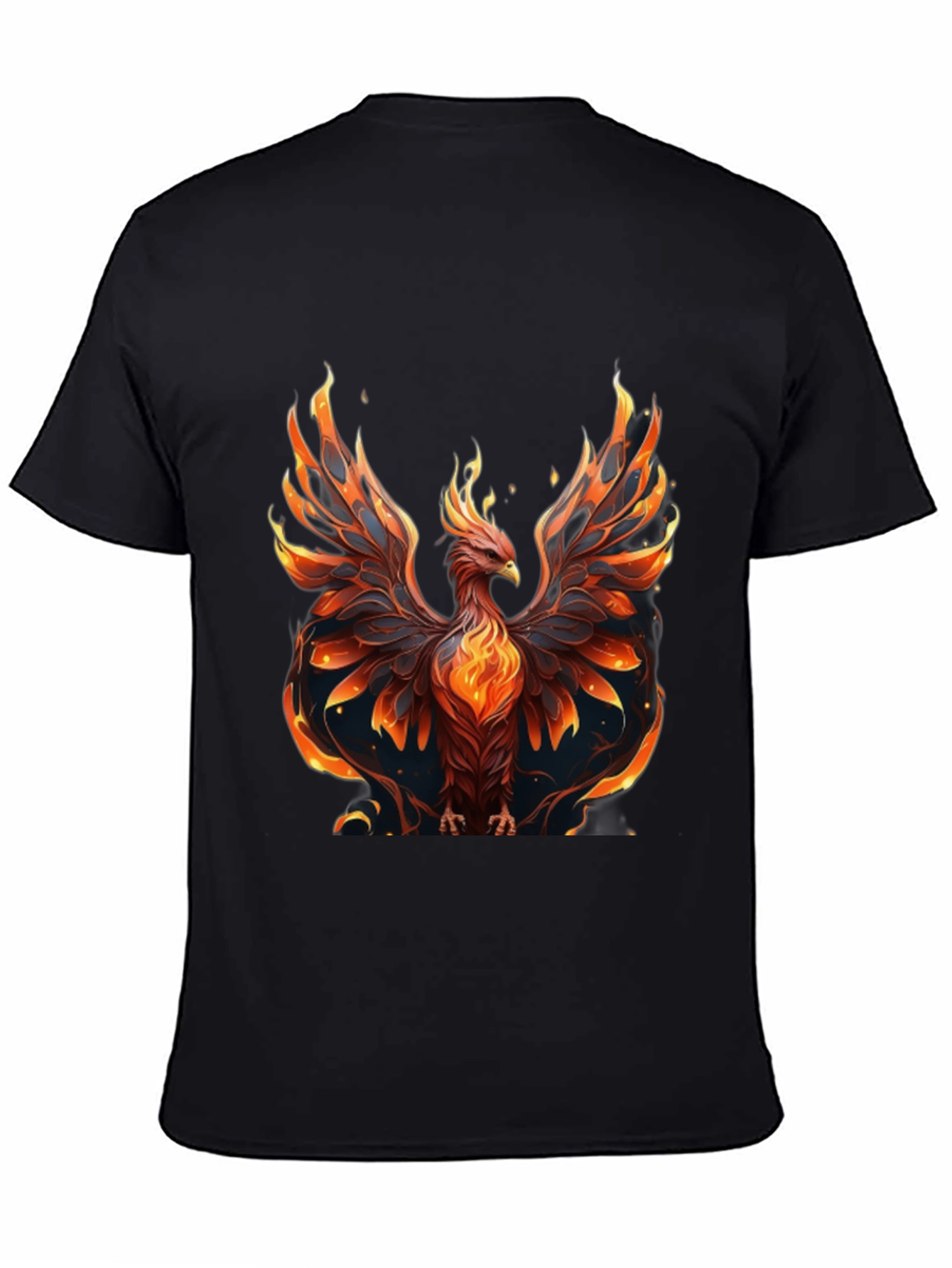 Camiseta Hombre: Fénix Ardiente