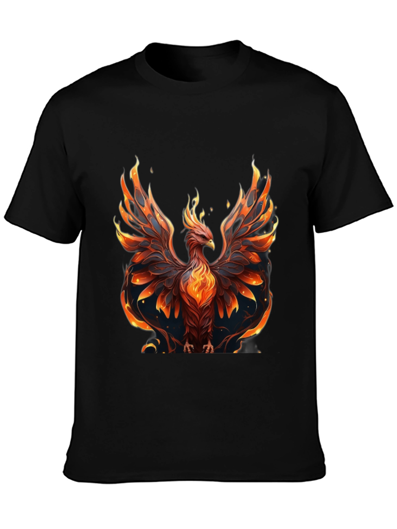 Camiseta Hombre: Fénix Ardiente