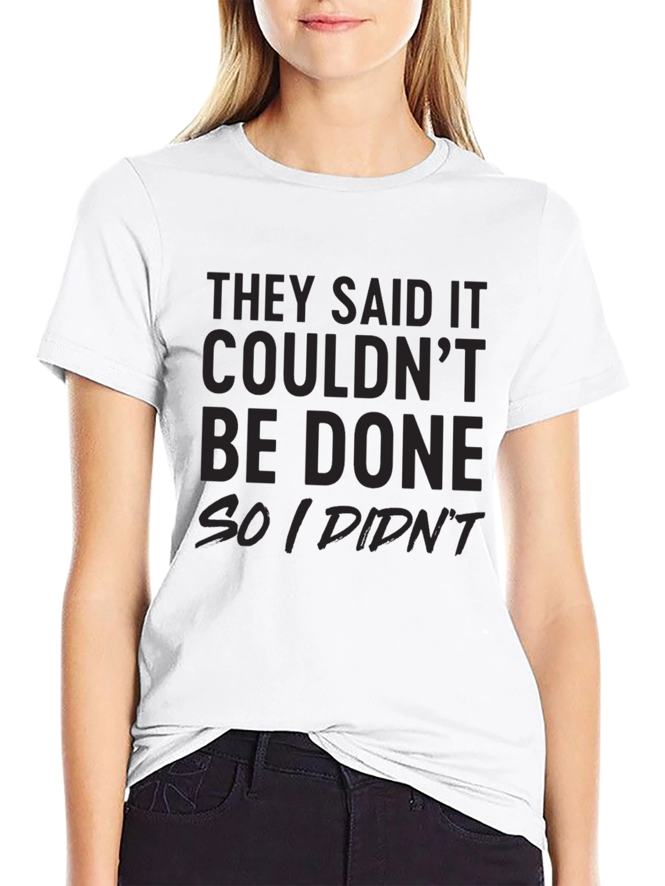 Camiseta Negra: Dijeron que No Se Podía