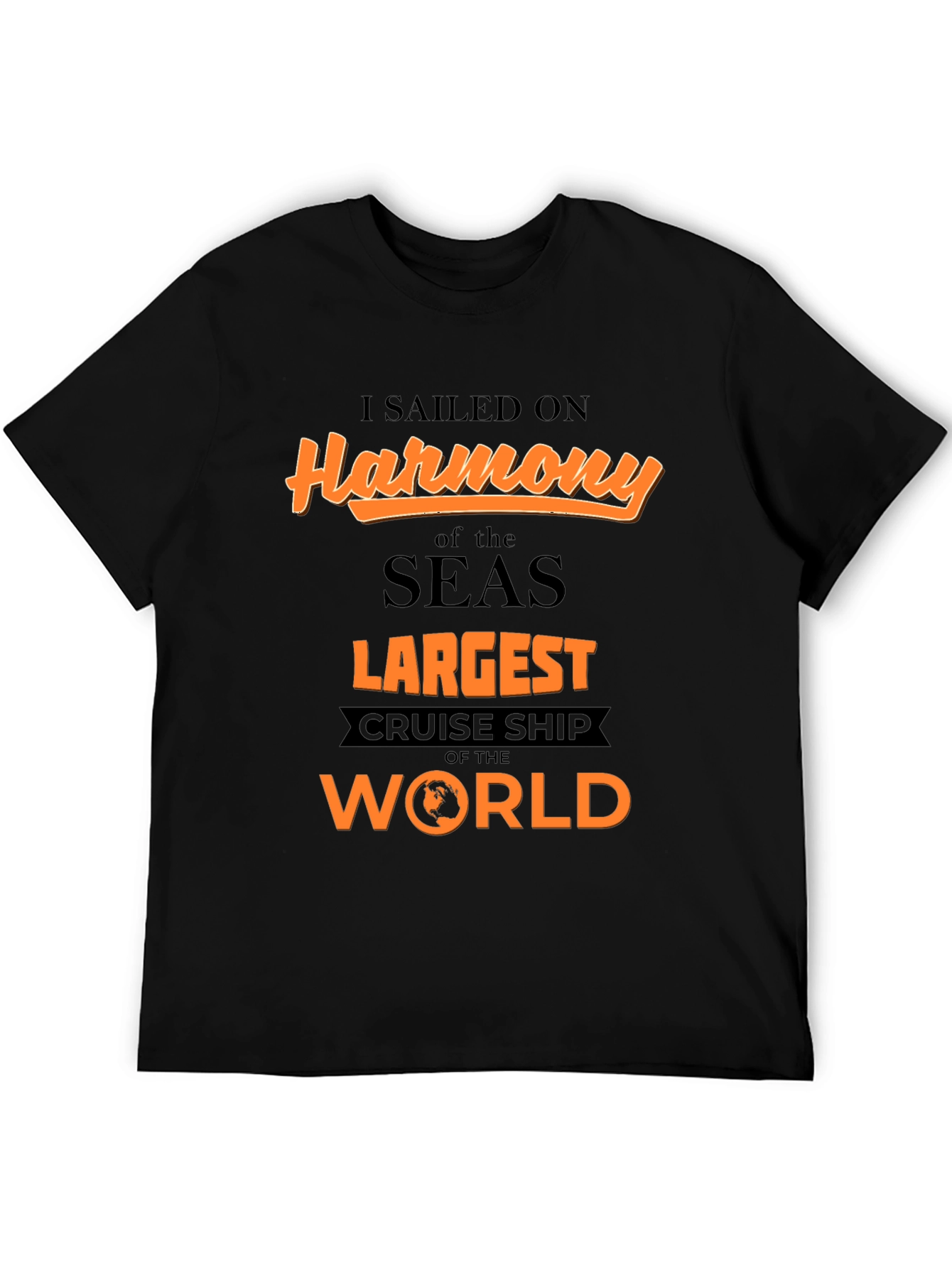 Camiseta Negra Harmony of the Seas