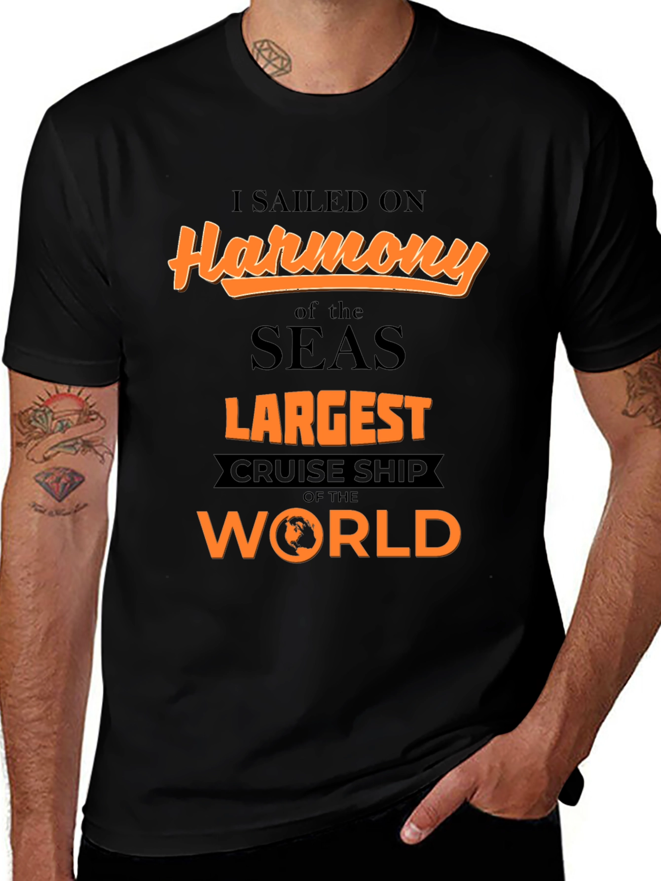 Camiseta Negra Harmony of the Seas