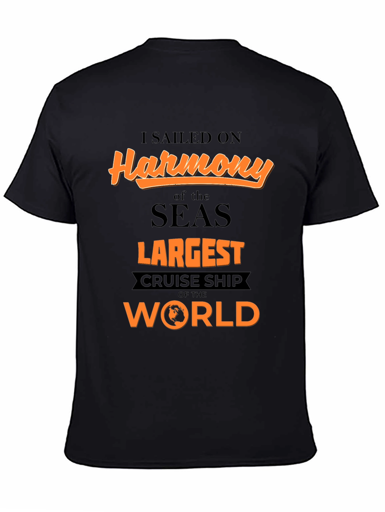 Camiseta Negra Harmony of the Seas