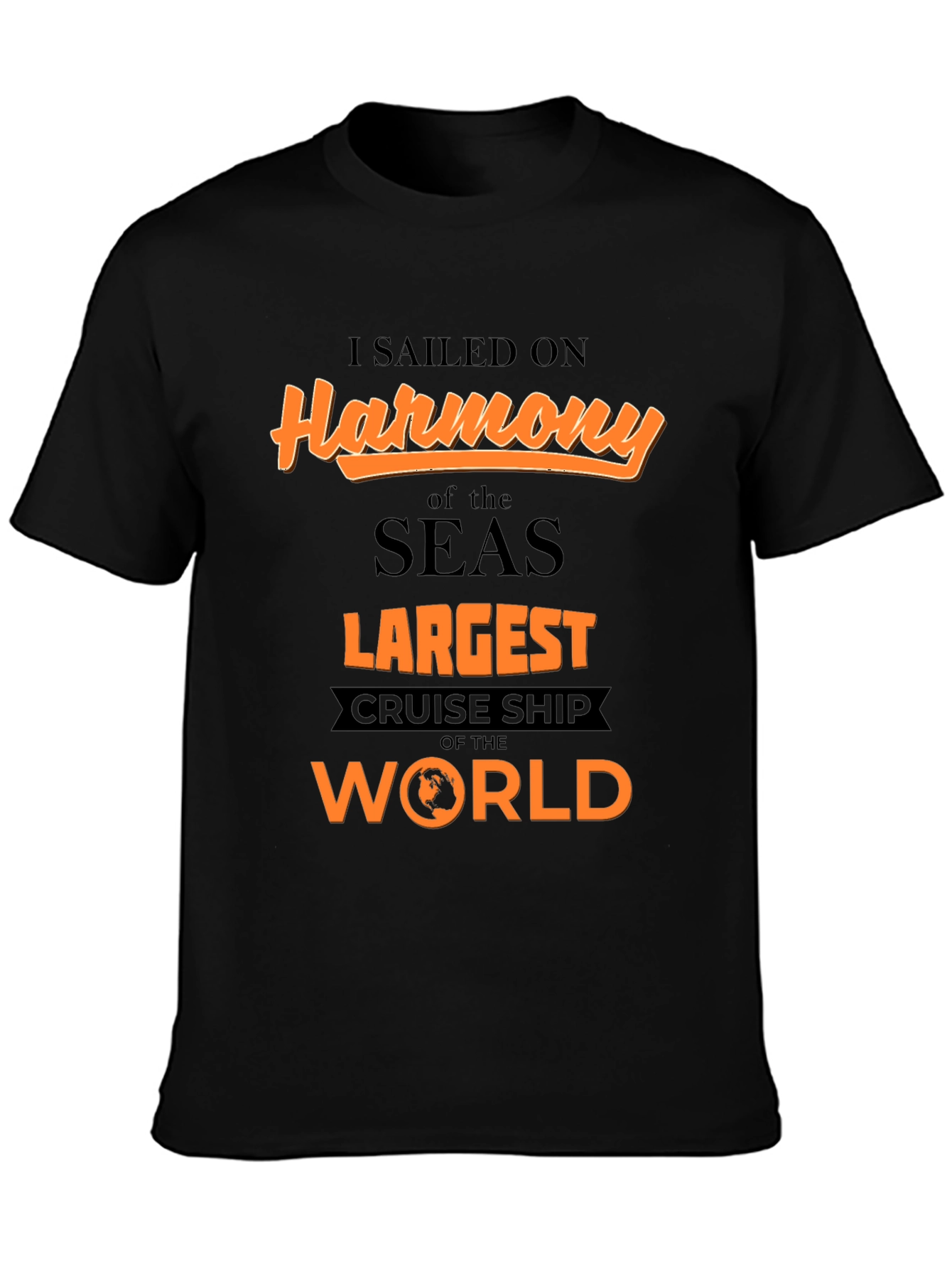 Camiseta Negra Harmony of the Seas