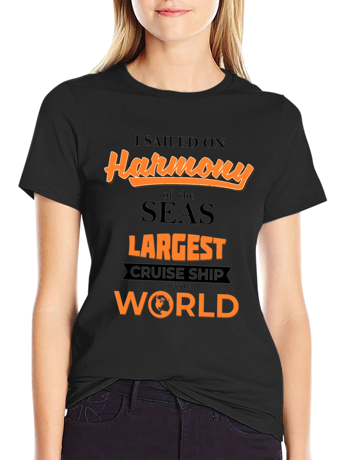 Camiseta Negra Harmony of the Seas