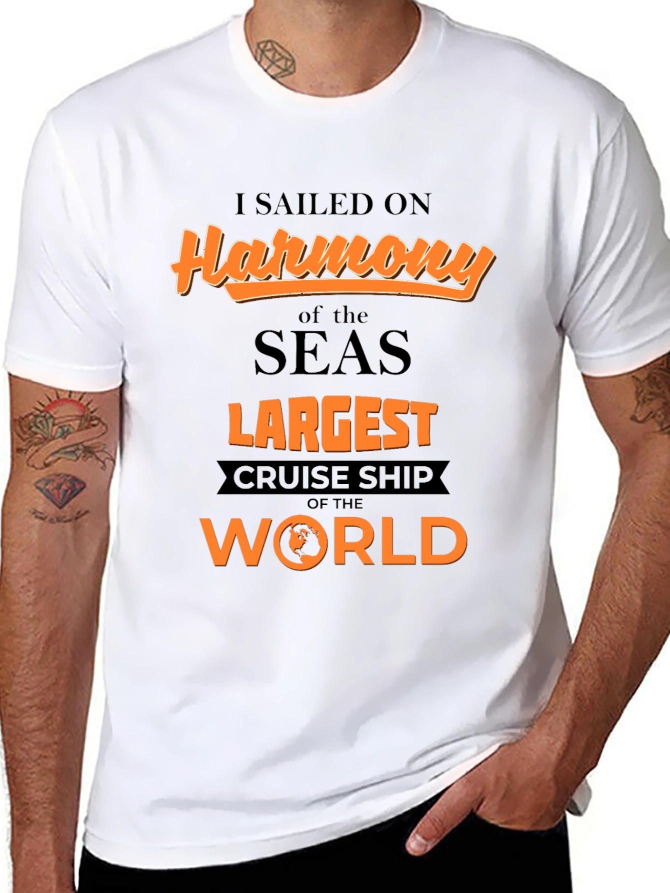 Camiseta Negra Harmony of the Seas