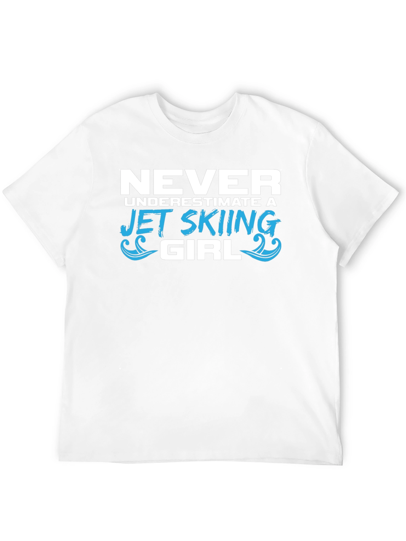 Camiseta Negra Jet Skiing Girl para Mujer
