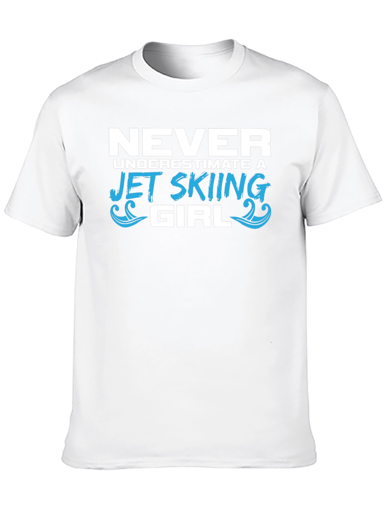 Camiseta Negra Jet Skiing Girl para Mujer