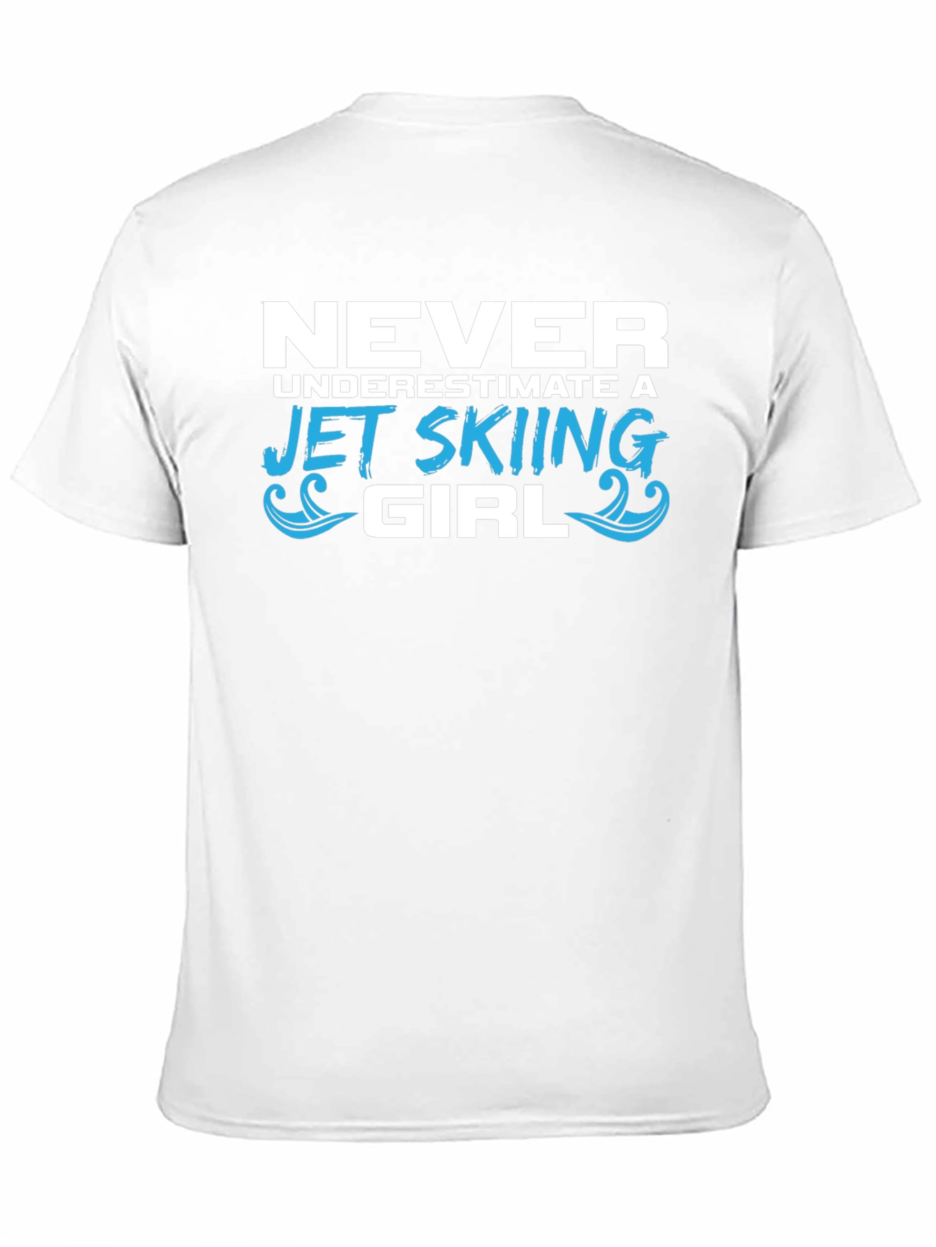 Camiseta Negra Jet Skiing Girl para Mujer