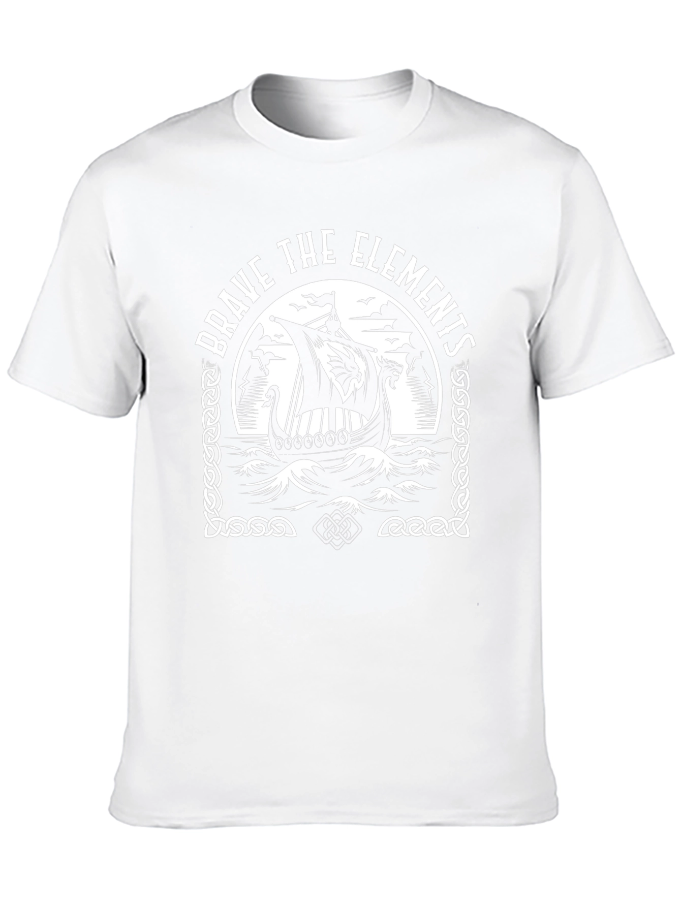 Camiseta Negra Vikingo Brave the Elements