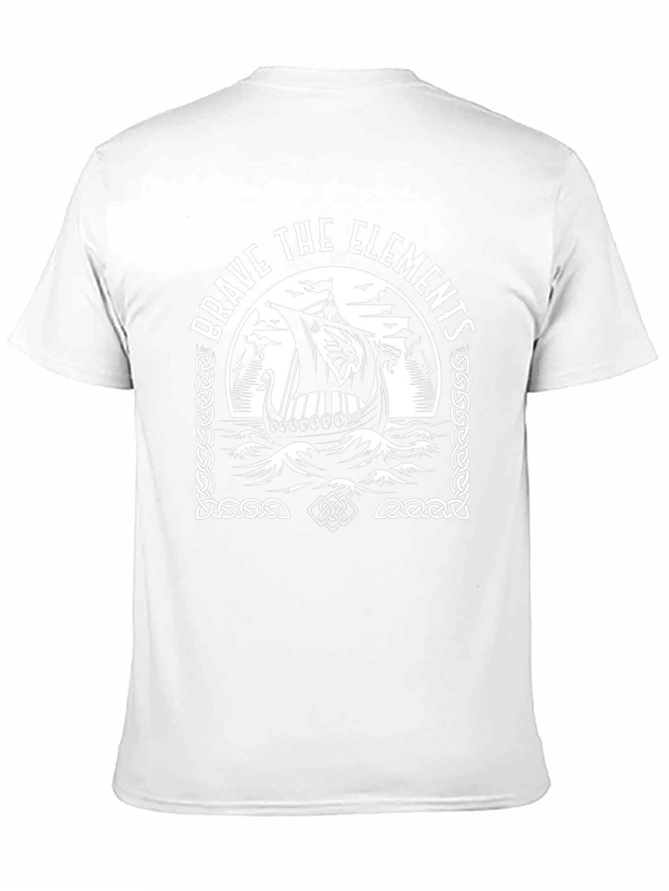 Camiseta Negra Vikingo Brave the Elements