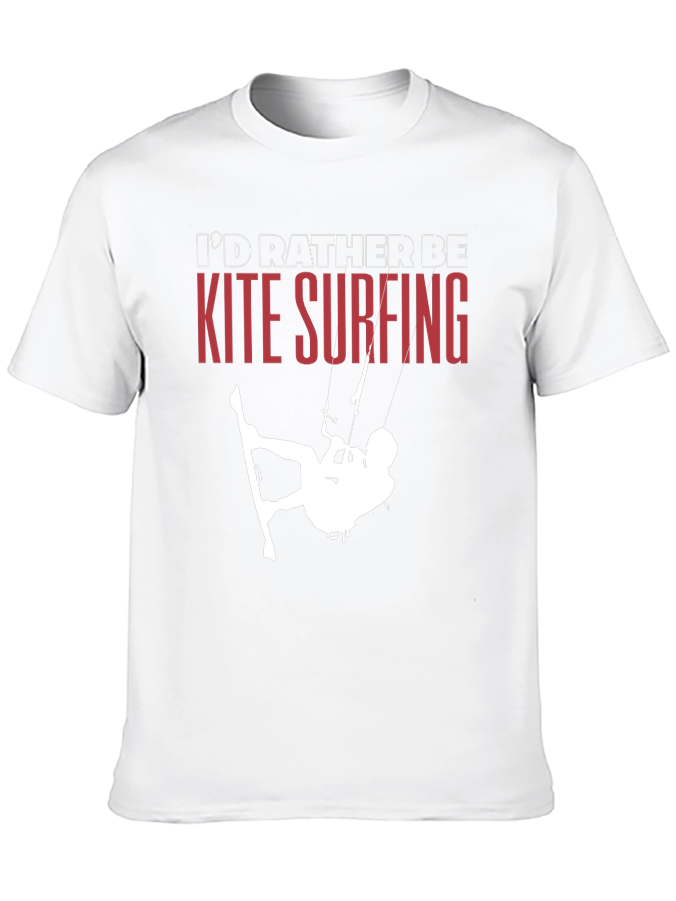 Camiseta Negra Kite Surfing para Aventureros Acuáticos