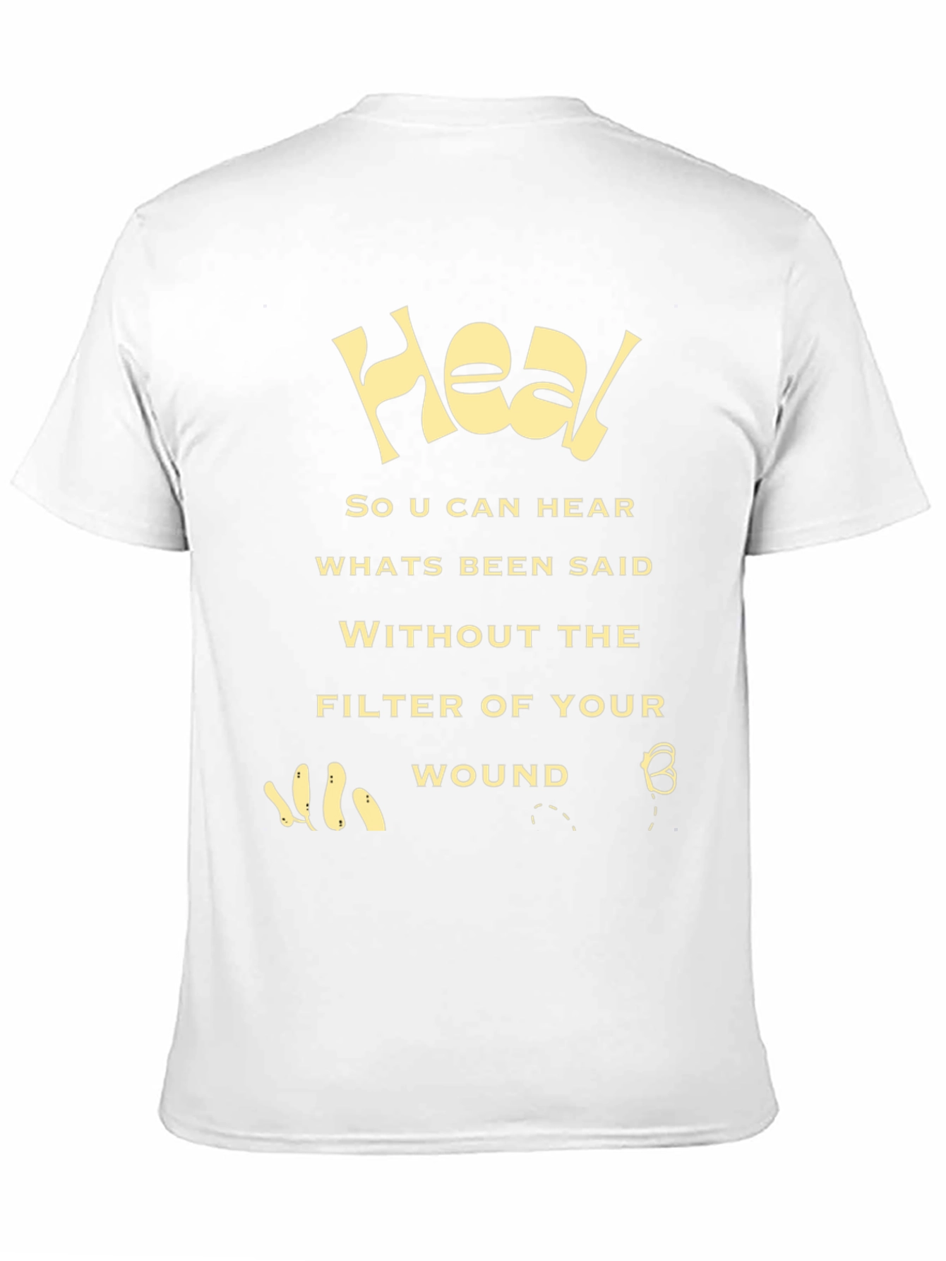 Camiseta Negra Heal: Sanación y Claridad