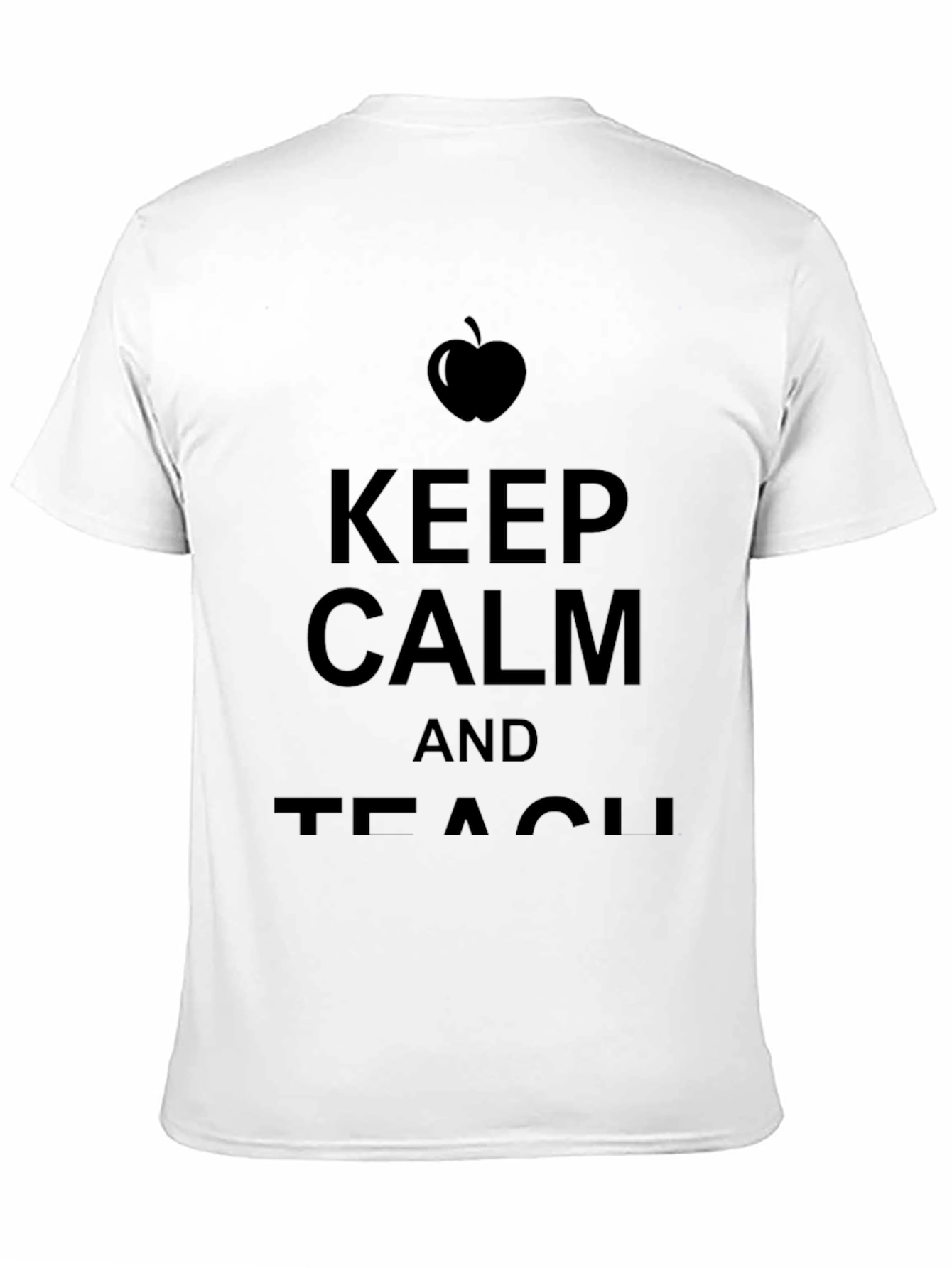 Camiseta Negra Keep Calm and Teach