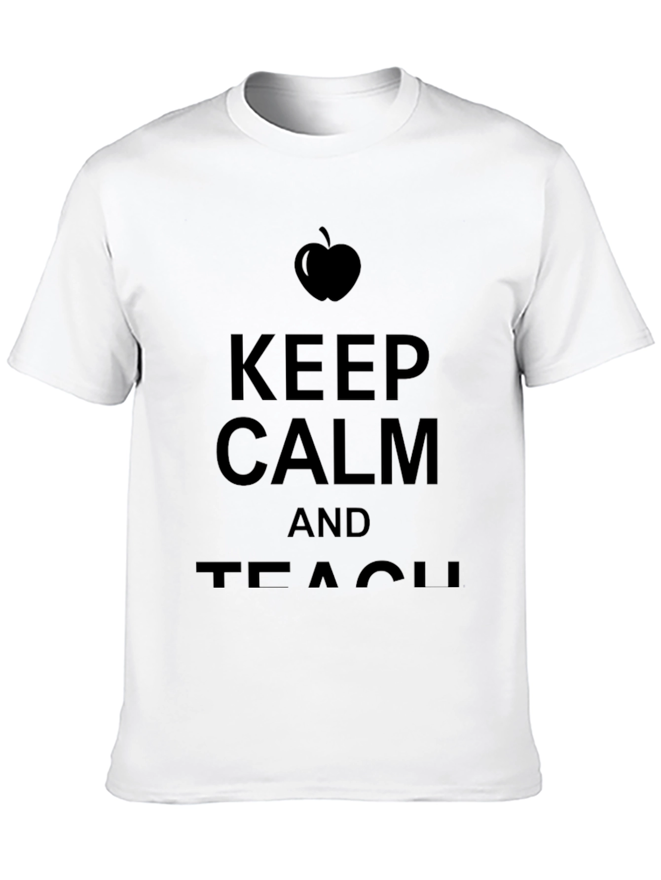 Camiseta Negra Keep Calm and Teach