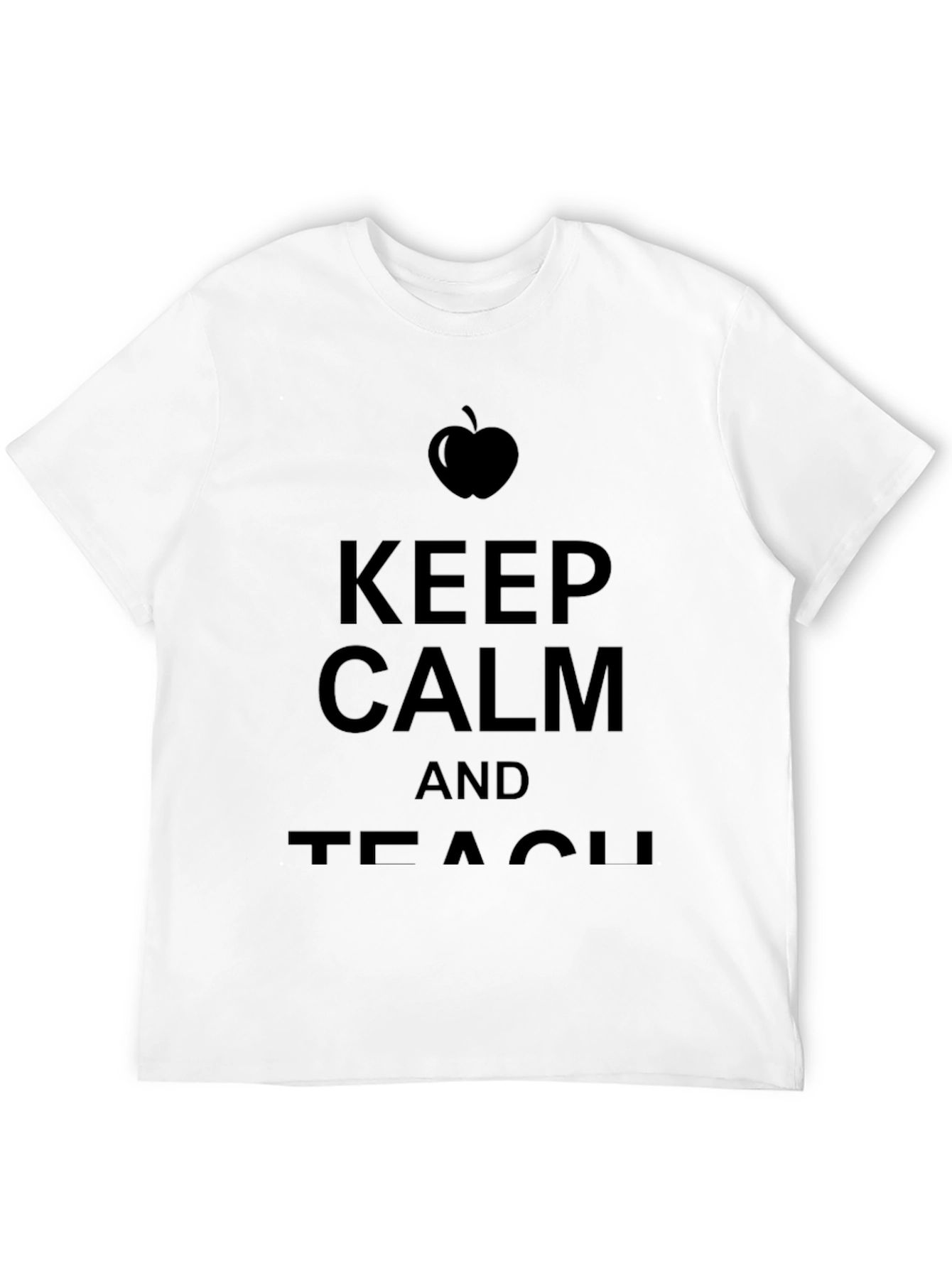 Camiseta Negra Keep Calm and Teach