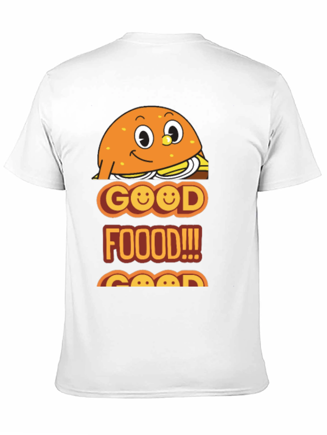 Camiseta Negra Good Food con Diseño Divertido de Hamburguesa