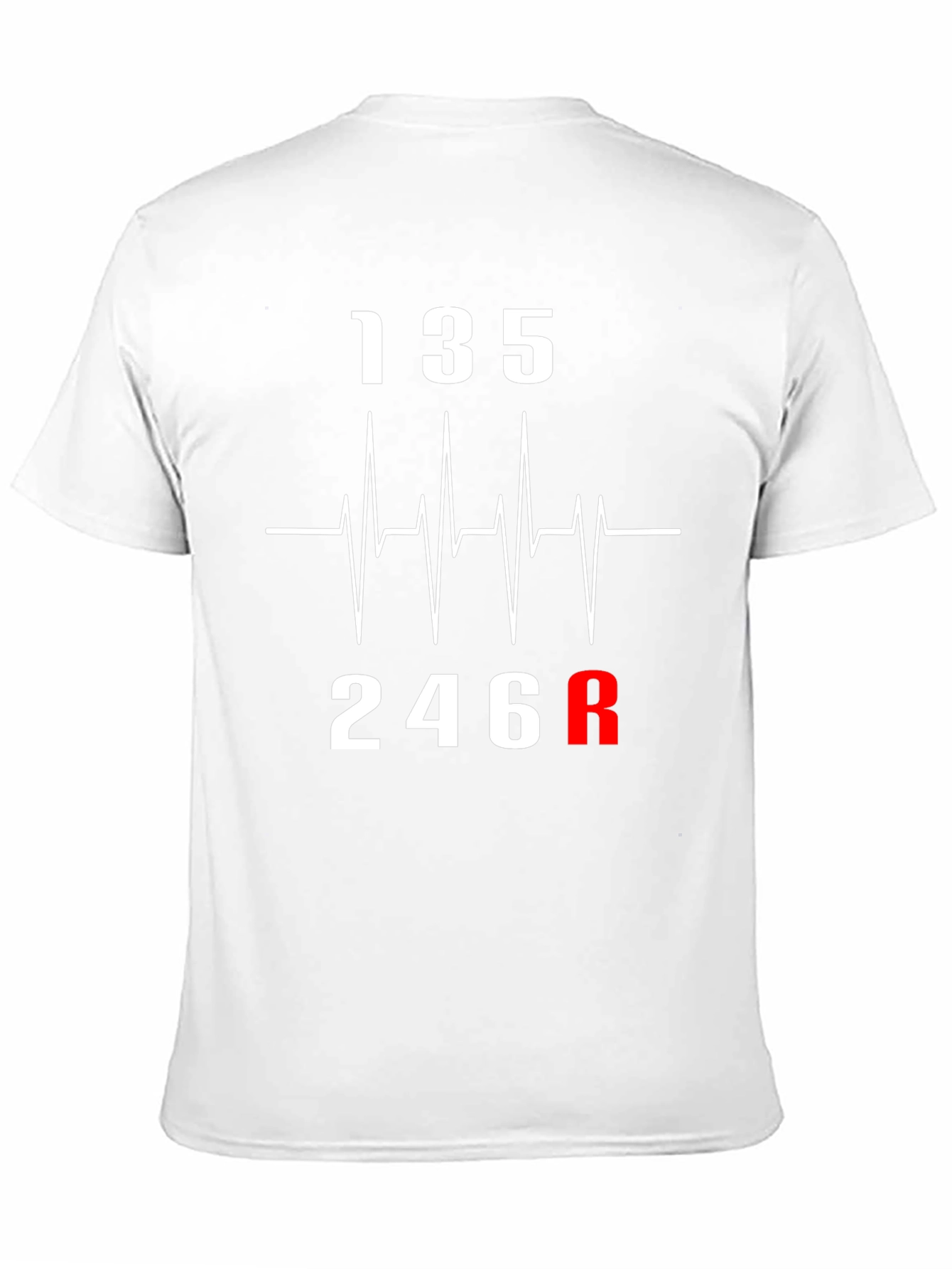 Camiseta Negra con Diseño de Cambios de Marcha