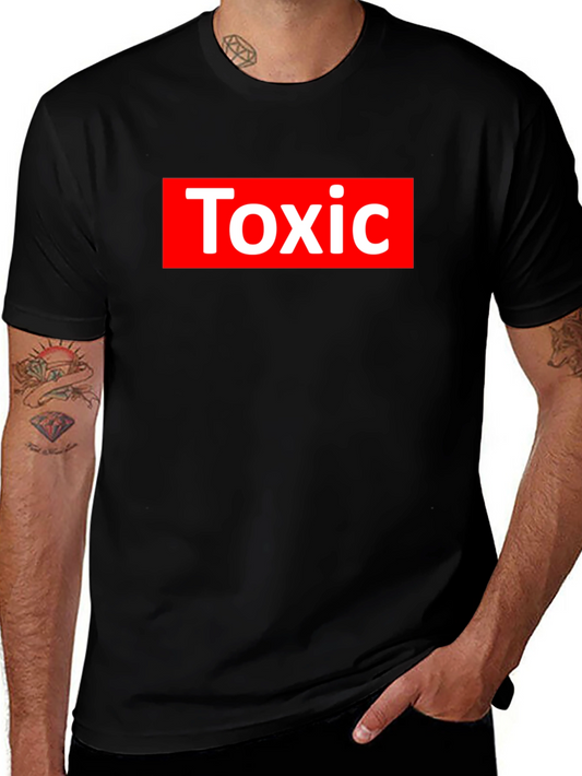 Camiseta Negra Toxic Estilo Supreme
