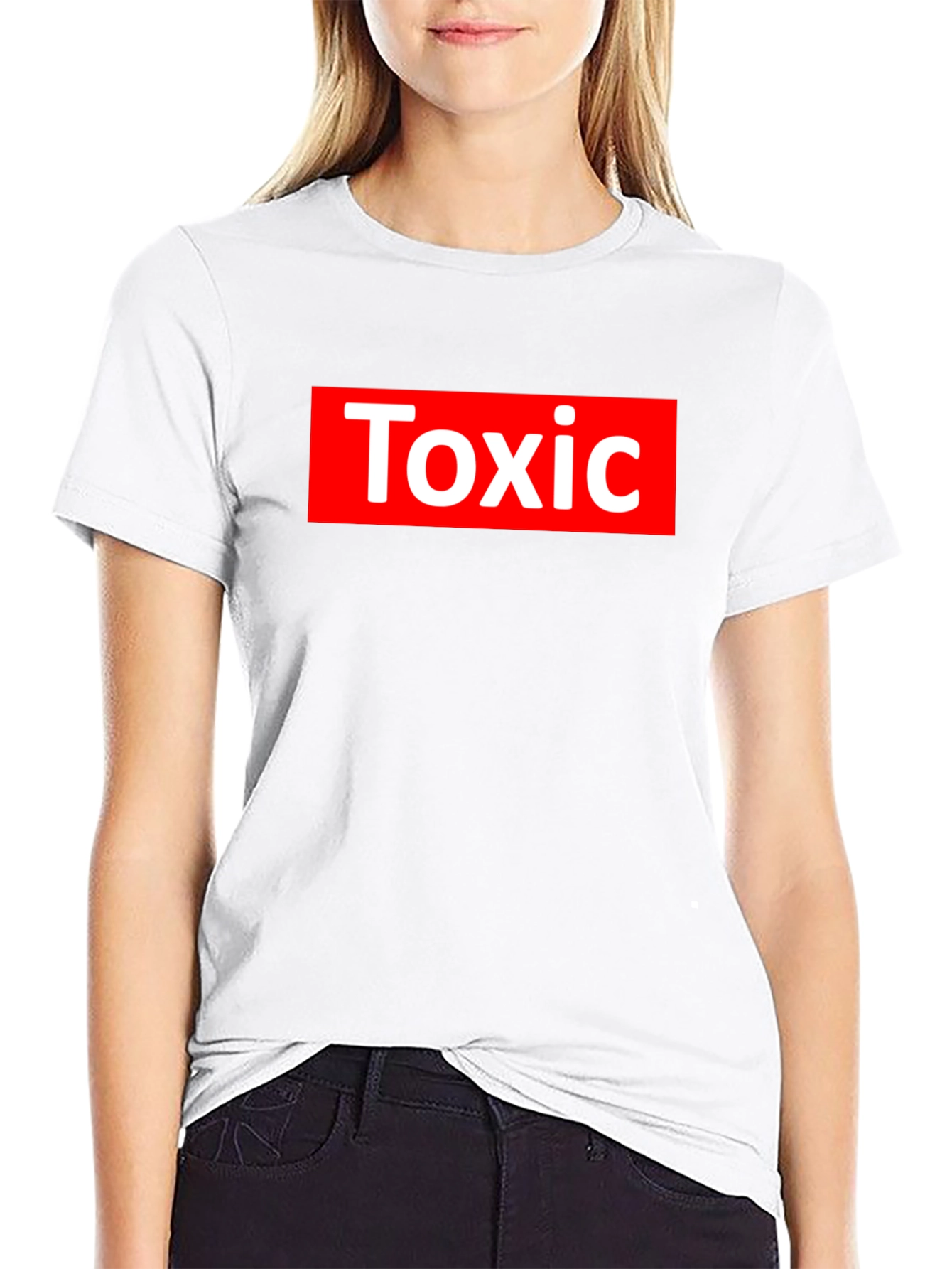 Camiseta Negra Toxic Estilo Supreme