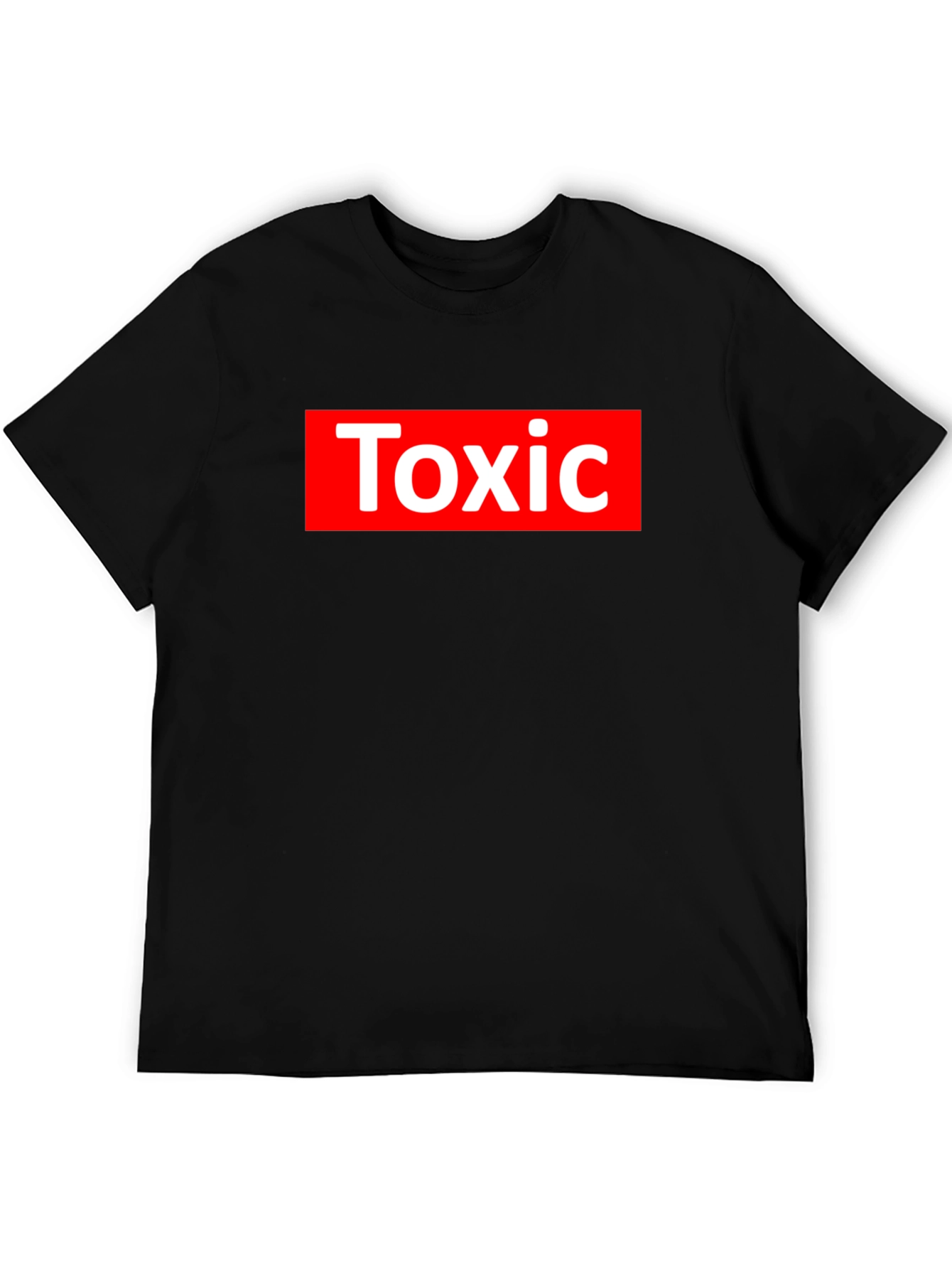 Camiseta Negra Toxic Estilo Supreme