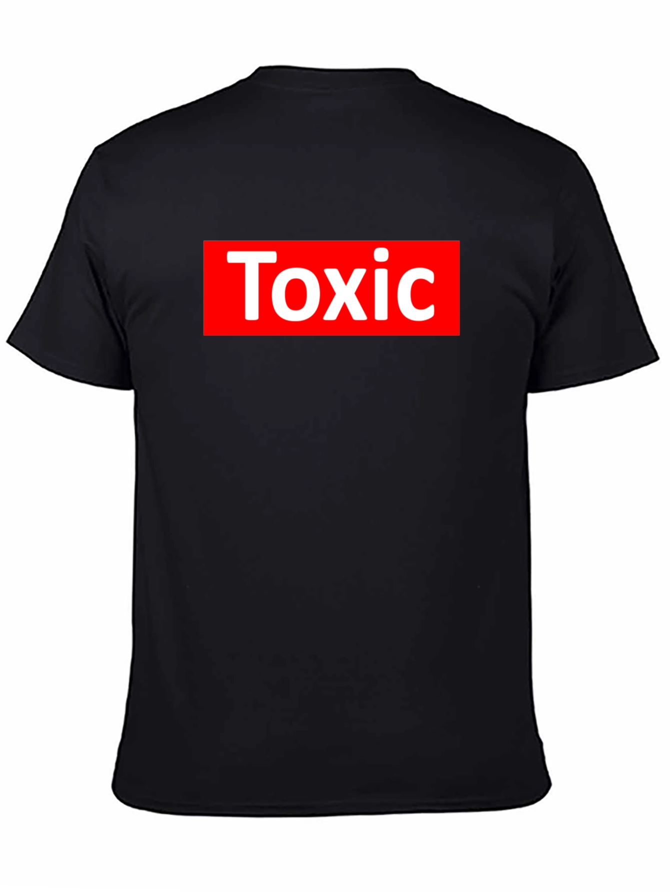 Camiseta Negra Toxic Estilo Supreme