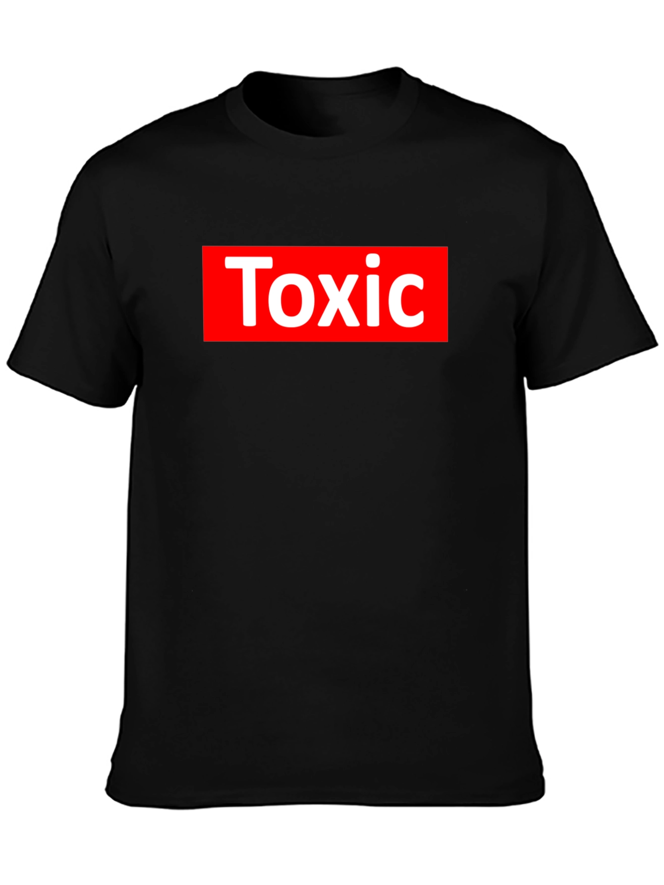 Camiseta Negra Toxic Estilo Supreme