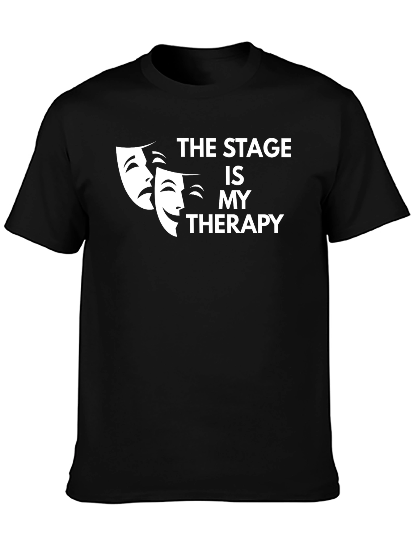 Camiseta Negra El Escenario es Mi Terapia