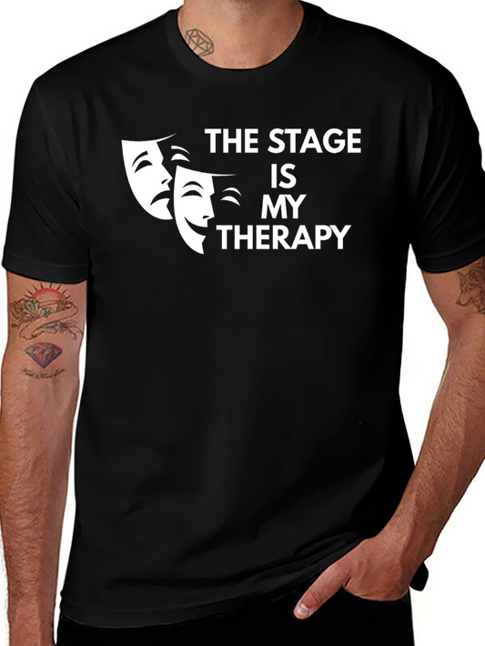 Camiseta Negra El Escenario es Mi Terapia